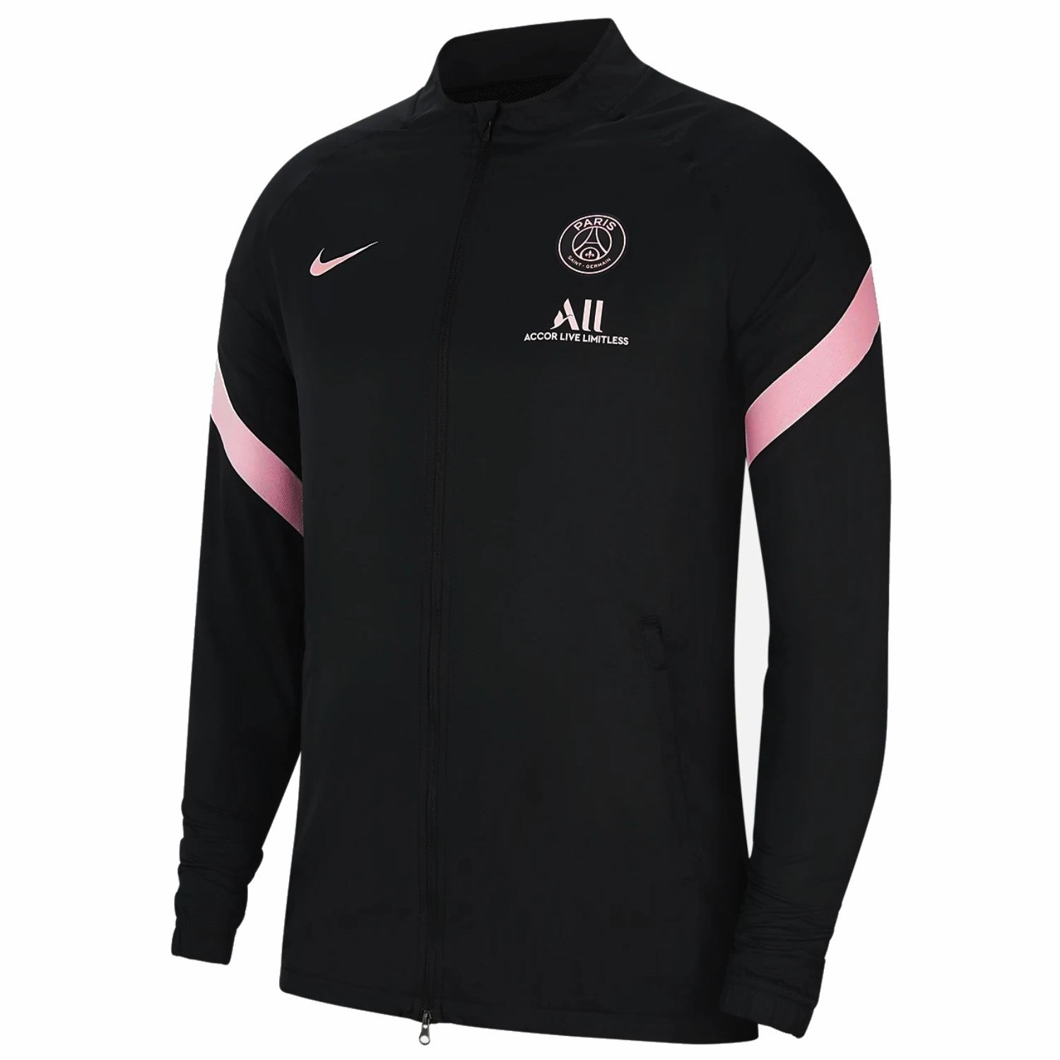 PSG black presentation Soccer tracksuit 2021/22 - Nike Flex Zone Paneling