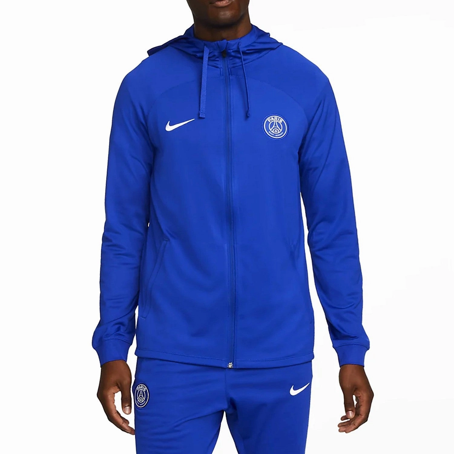 PSG blue training presentation hooded tracksuit 2022/23 - Nike ImpactAbsorbing Padding custom-made