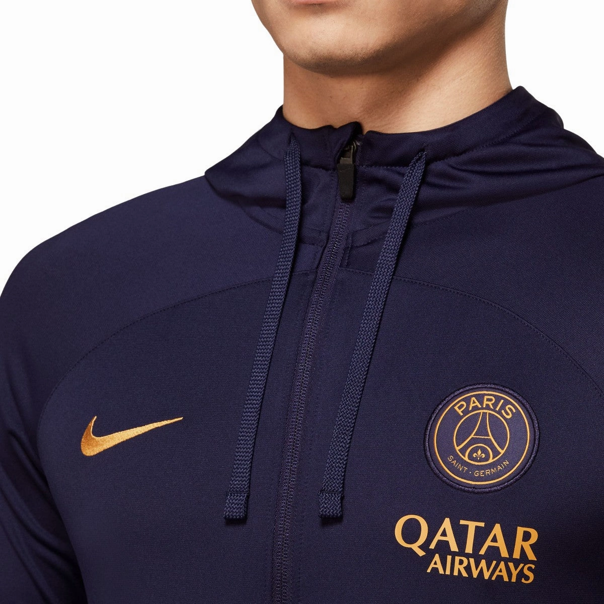 Quick Motion PSG navy hooded training presentation tracksuit 2023/24 - Nike