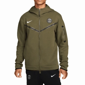 Bonded Seam Construction Energy Wear PSG Tech Fleece green/black presentation Soccer tracksuit 2022/23 - Nike