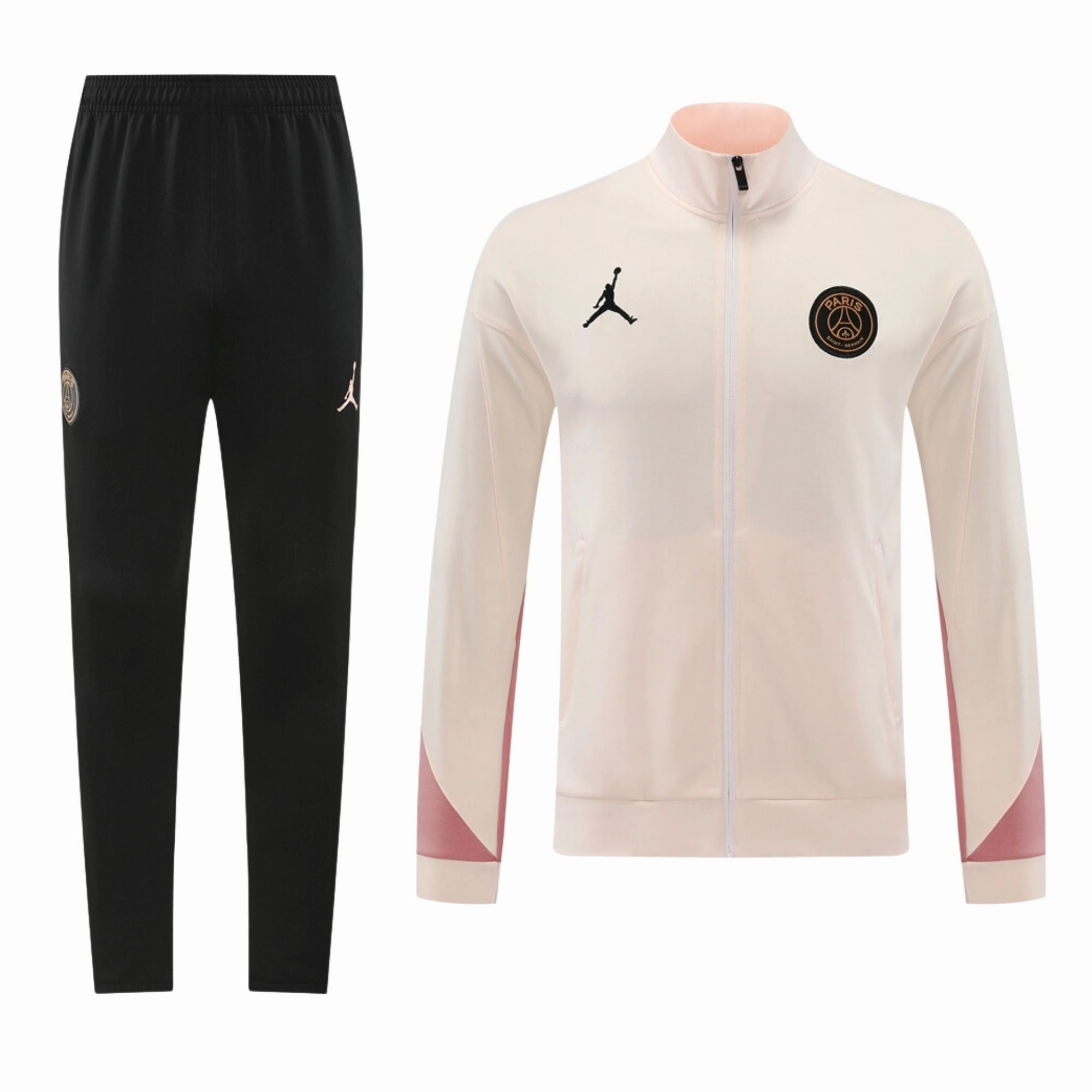 PSG X Jordan Strike Training Tracksuit 24/25 Ivory WaterResistantTrim Cruise Wear