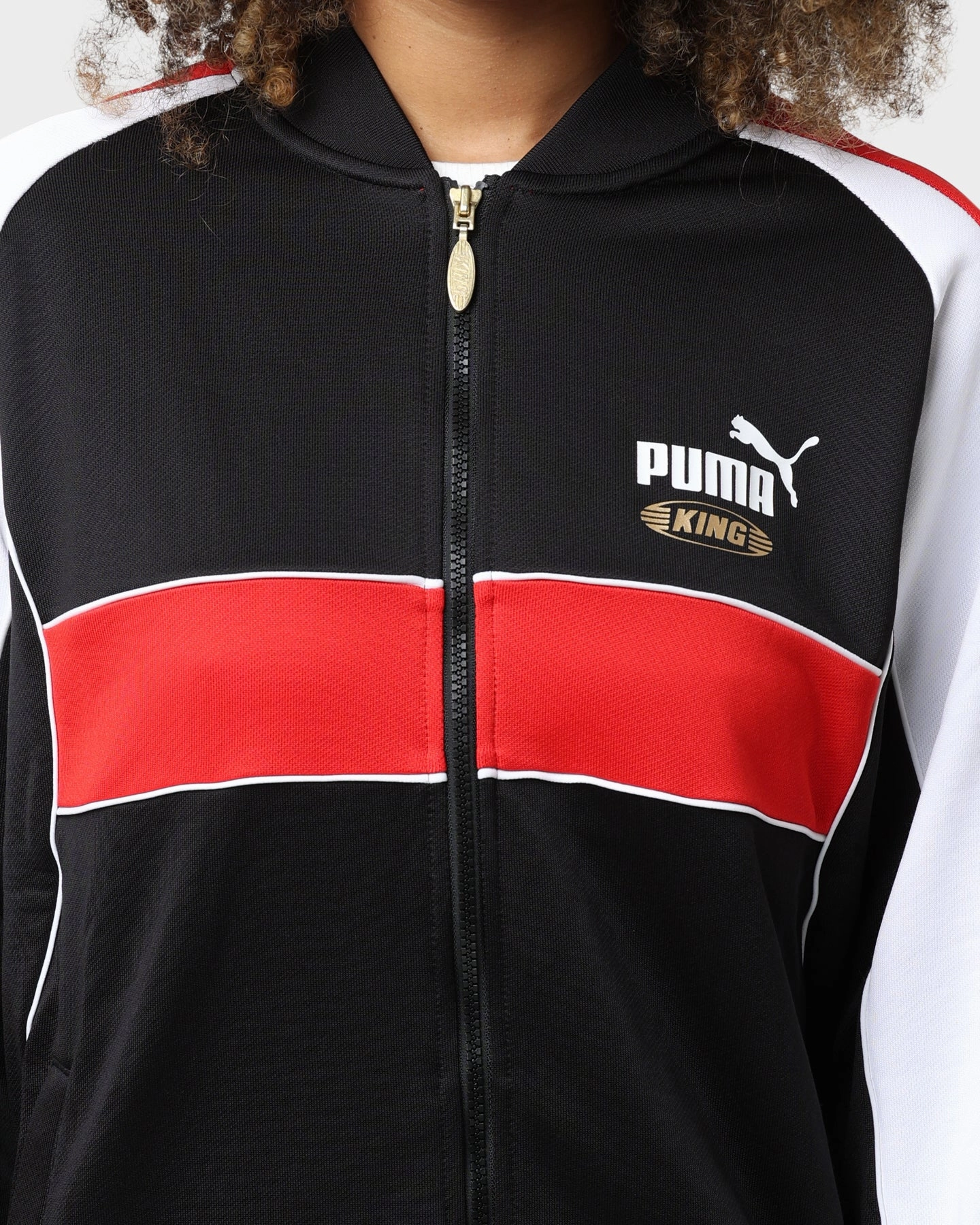Puma King Track Jacket Puma Black/Red Trunk Donate