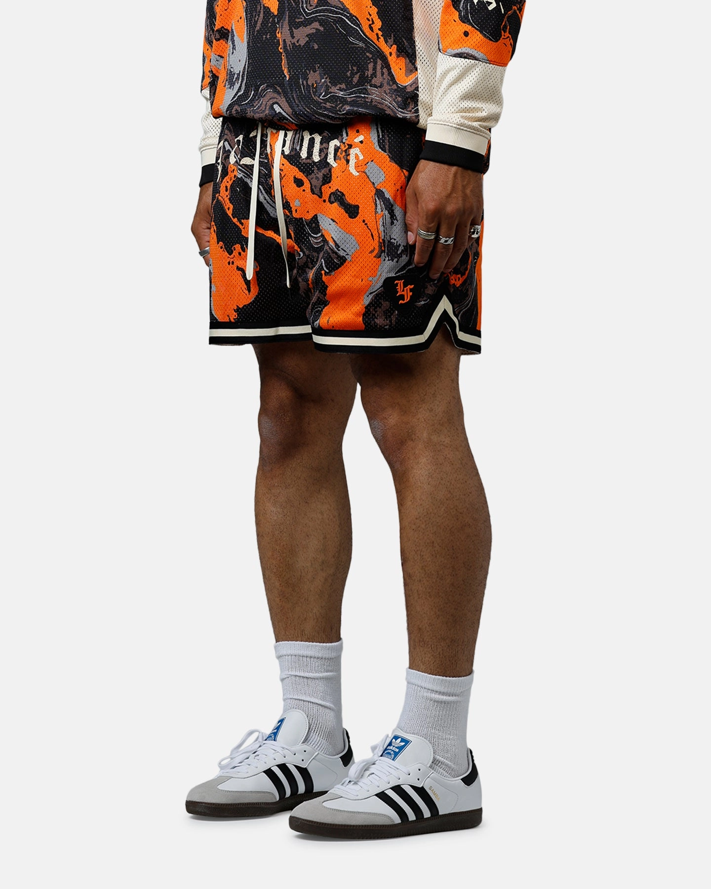 Moisture Controlled Lining Puma Lafranc?? Heem All Over Print Shorts Orange