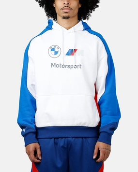 Puma X BMW MMS Hoodie White/Blue Taped Edges