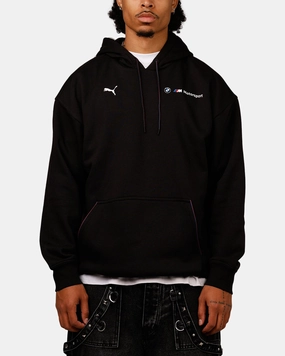 Puma X BMW MMS Motorsport Essential Fleece Hoodie Black Hook and loop fasteners
