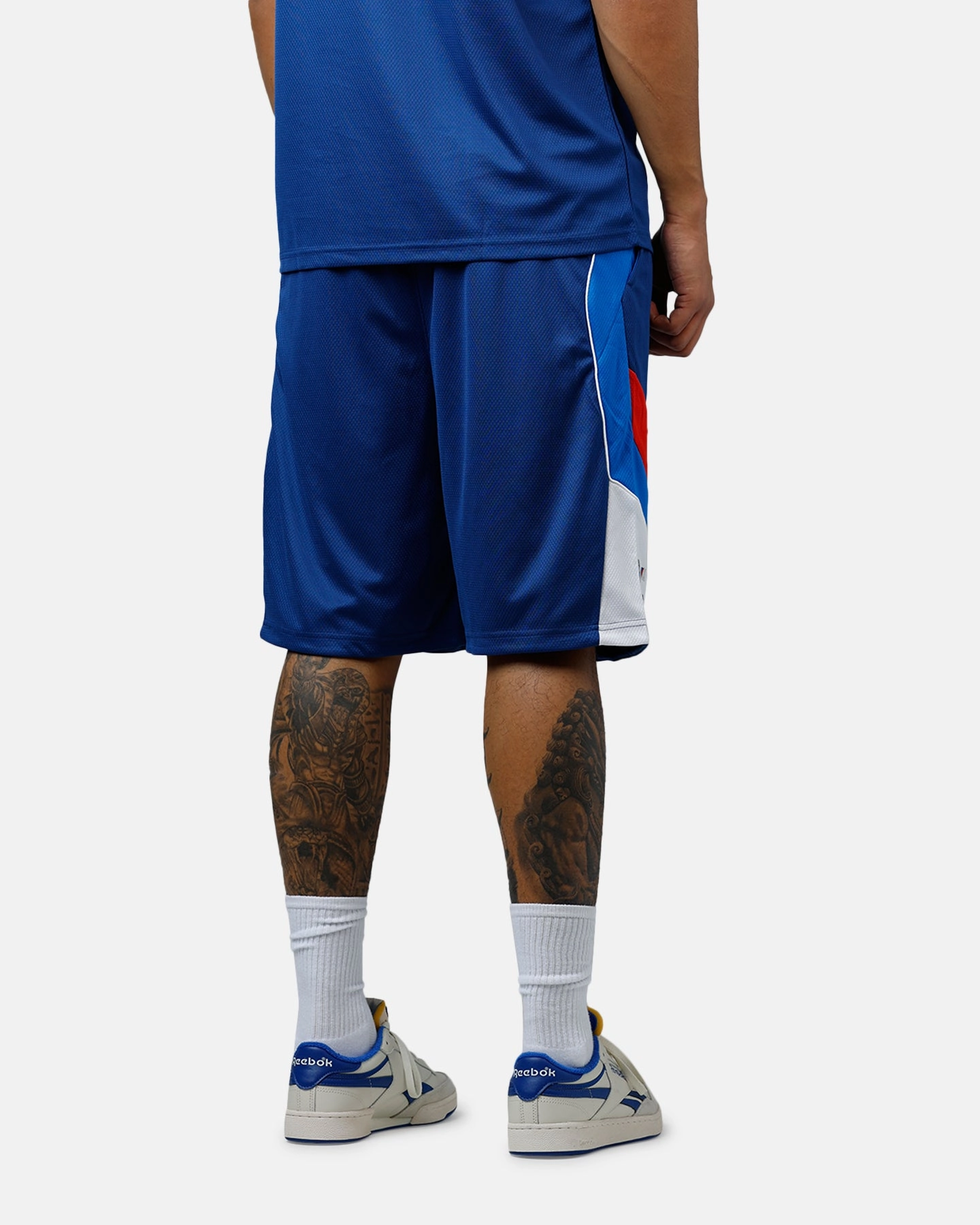 Puma X BMW MMS Shorts White/Blue Bootcut style