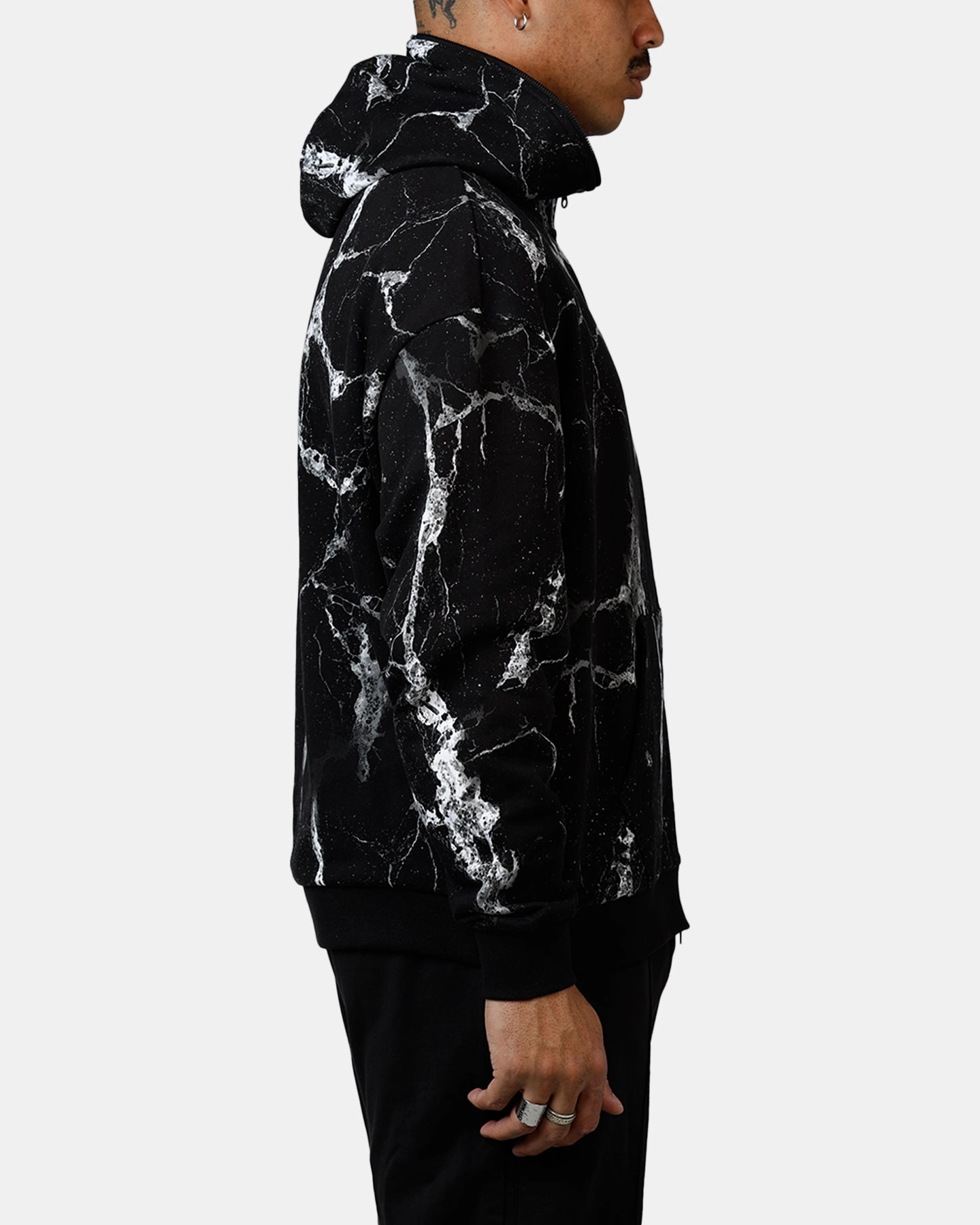 DoubleReinforced Zipper Anti Slip Collar Puma x Lamelo Ball LaFranc?? Written In Chrome Hoodie Black