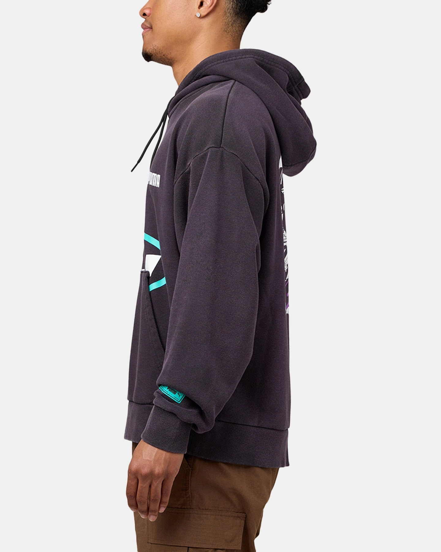 Non Restrictive Fit Puma X MAPF1 X MDJ Graphic Hoodie Puma Black