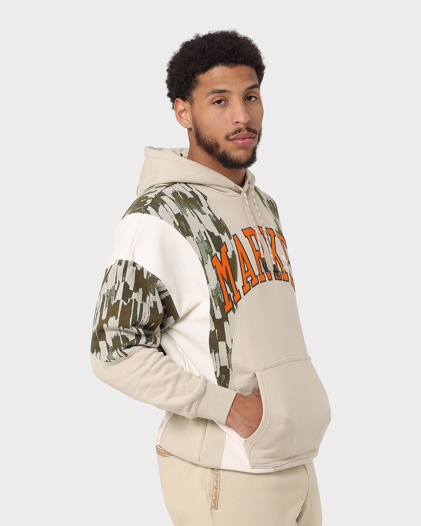 suitable for community activities PUMA X MARKET Trek Ready Hoodie Puma Putty