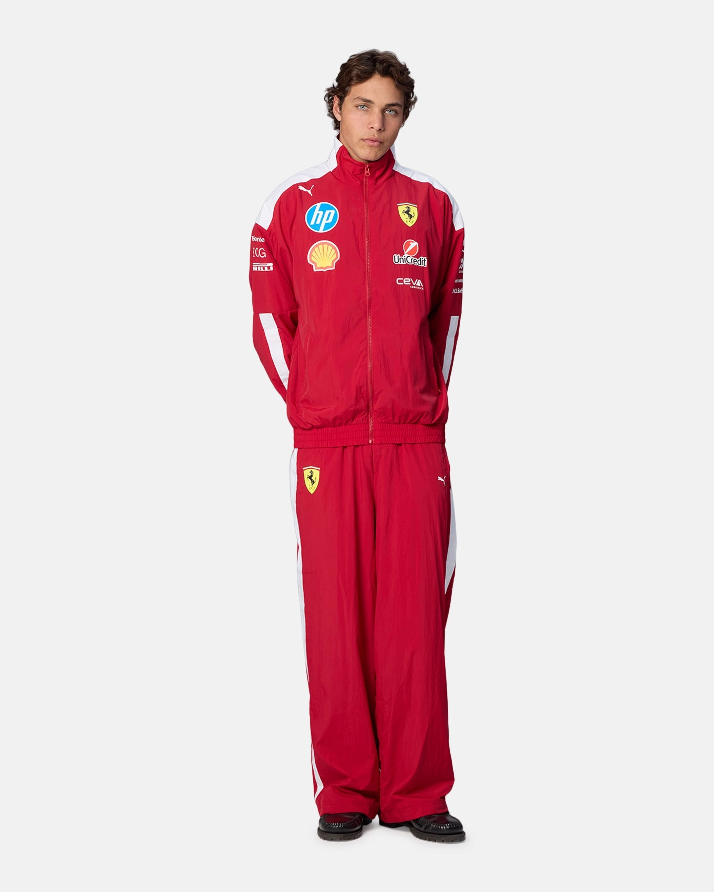 Chic Comfort Freedom Fit Puma X Scuderia Ferrari Drivers T7 Oversized Pants Cherry
