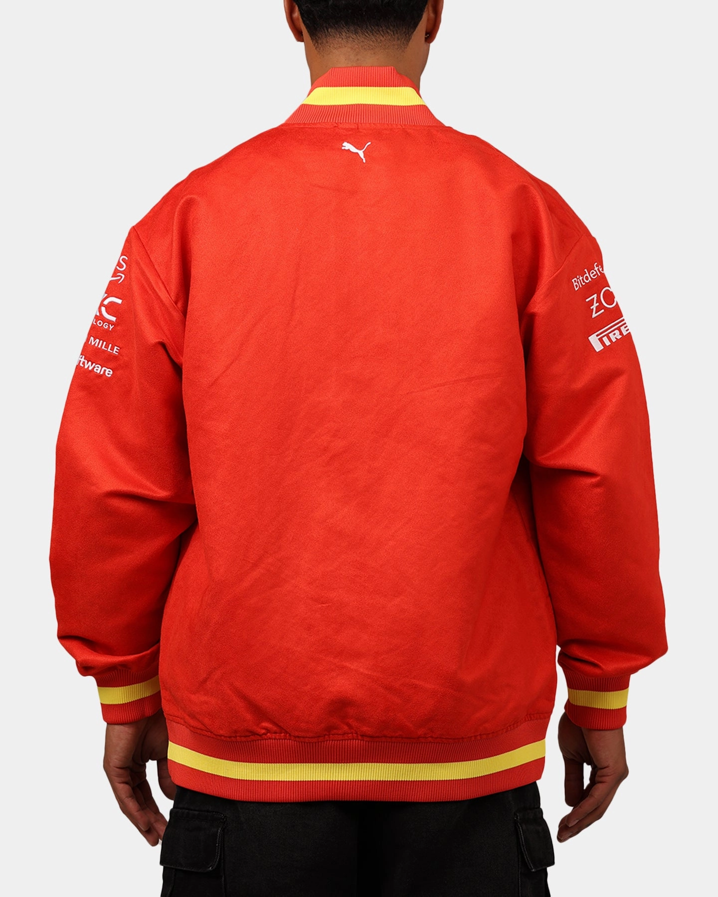Benchmark insulated Puma X Scuderia Ferrari Full Zip Varsity Jacket Red