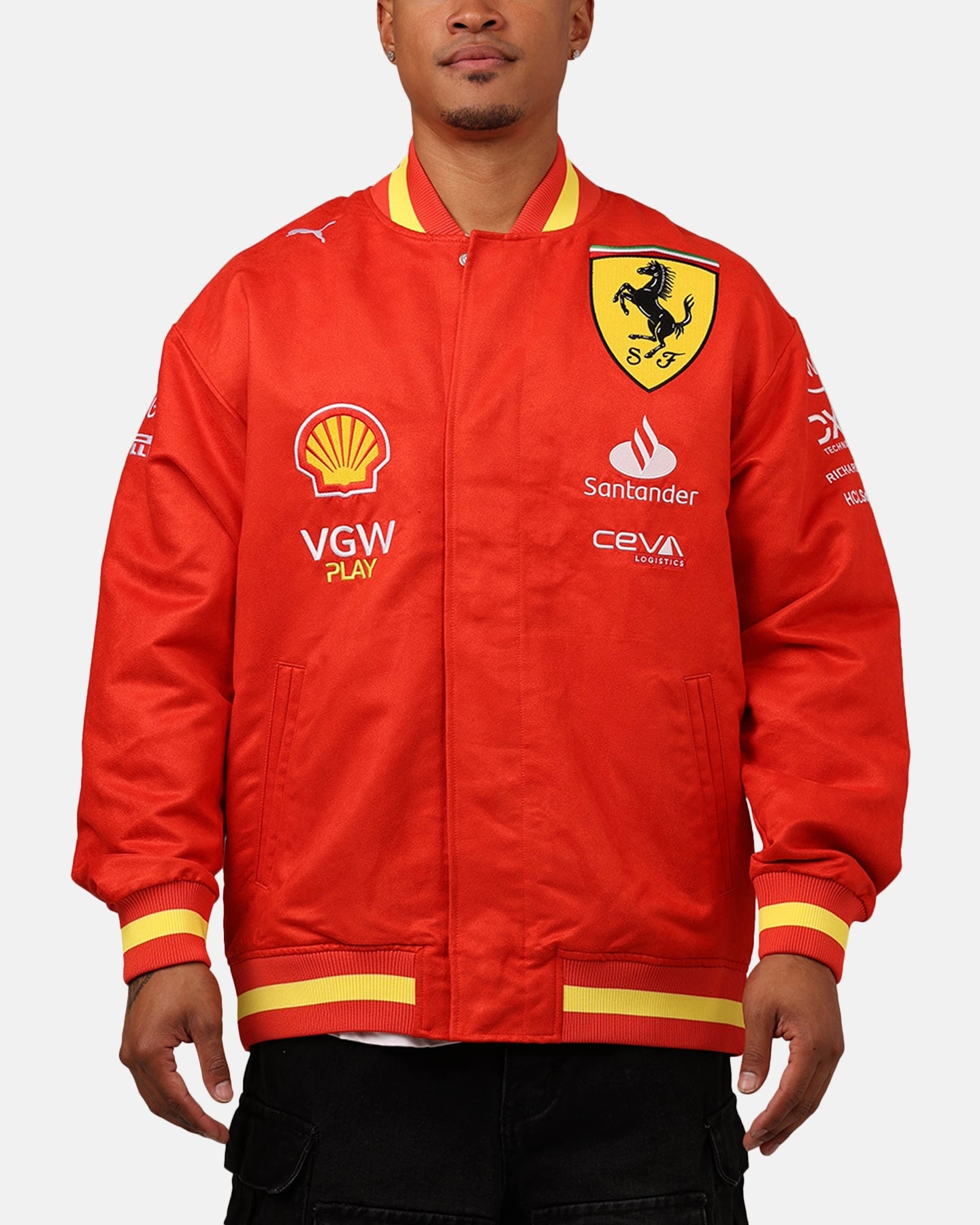 Unveil Puma X Scuderia Ferrari Full Zip Varsity Jacket Red