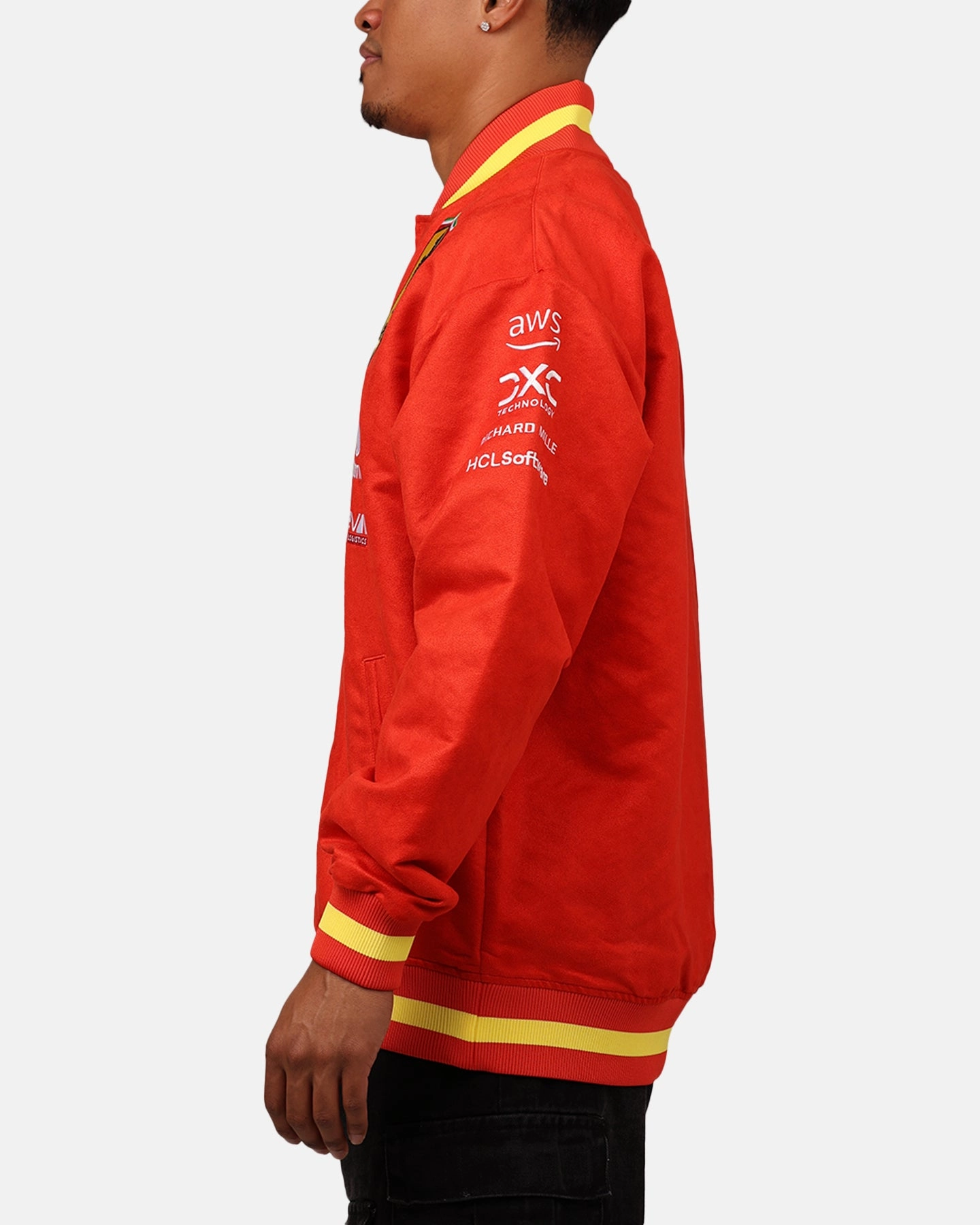 Puma X Scuderia Ferrari Full Zip Varsity Jacket Red Surf