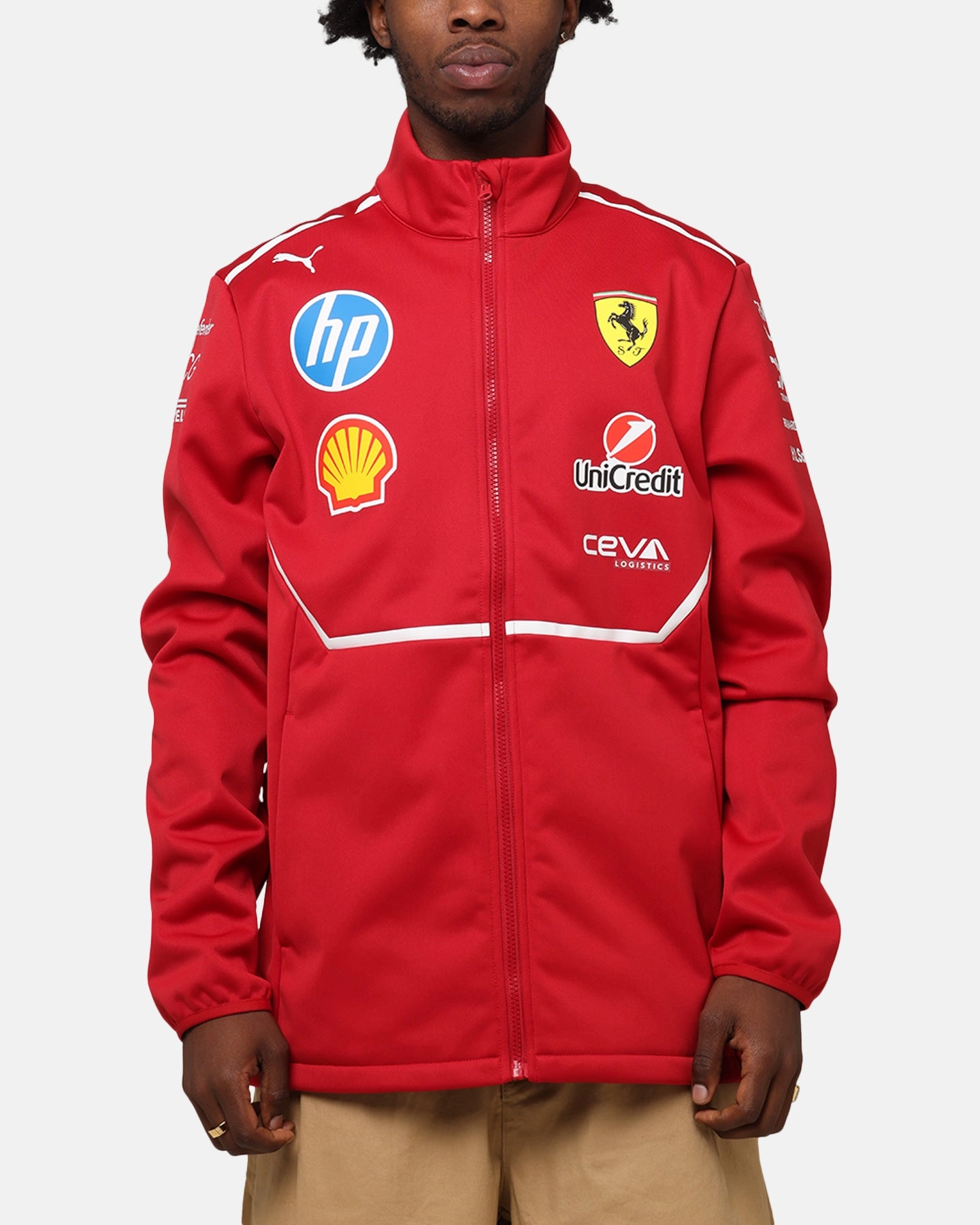 Puma X Scuderia Ferrari Team Softshell Jacket Cherry self - treat