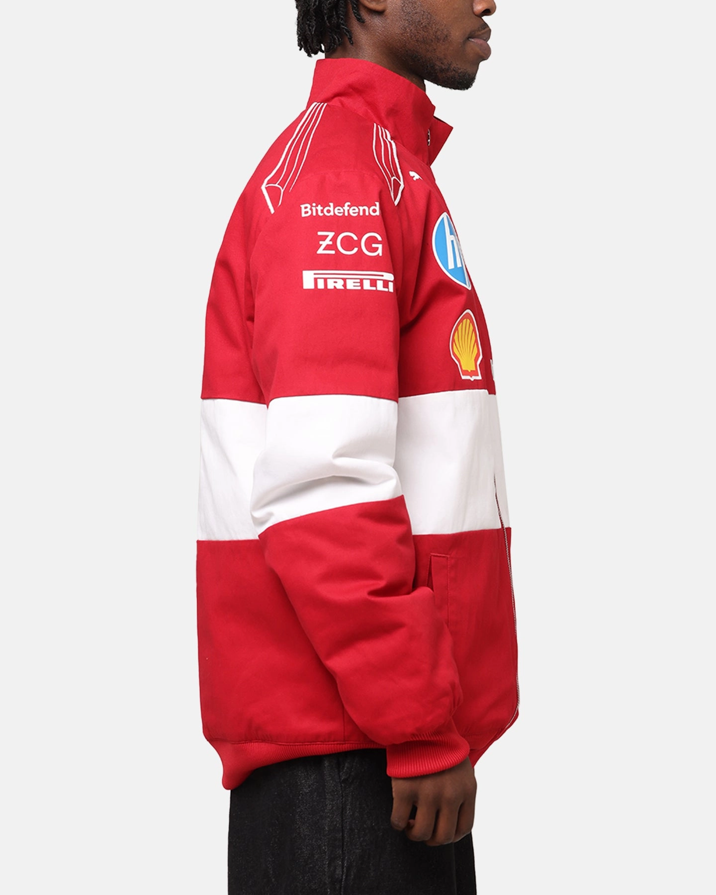 Dive Puma X Scuderia Ferrari Team Vintage Racing Jacket Cherry
