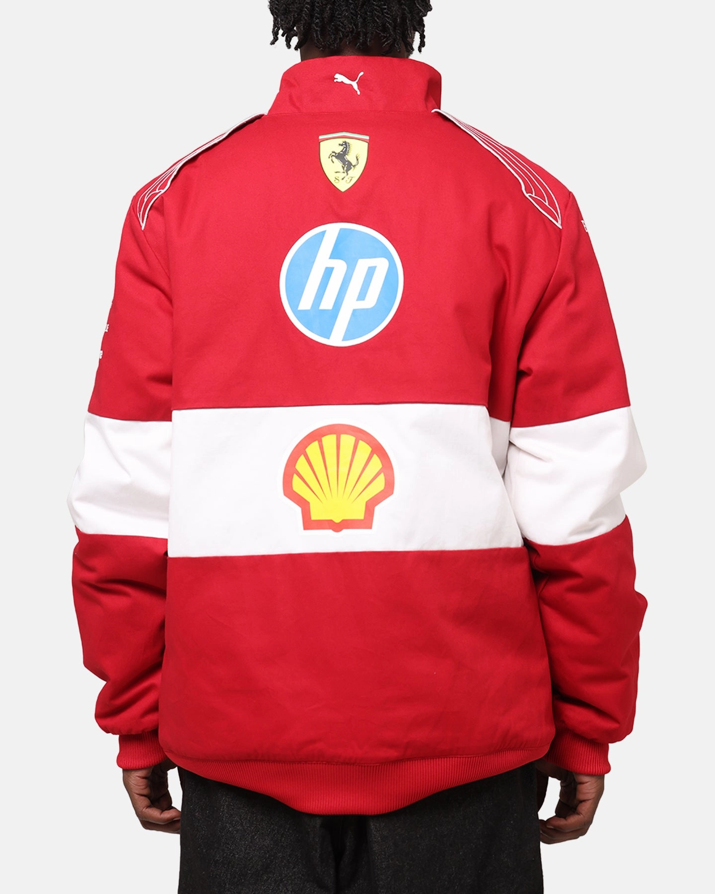 Puma X Scuderia Ferrari Team Vintage Racing Jacket Cherry Endorse Trendy Jacket Design