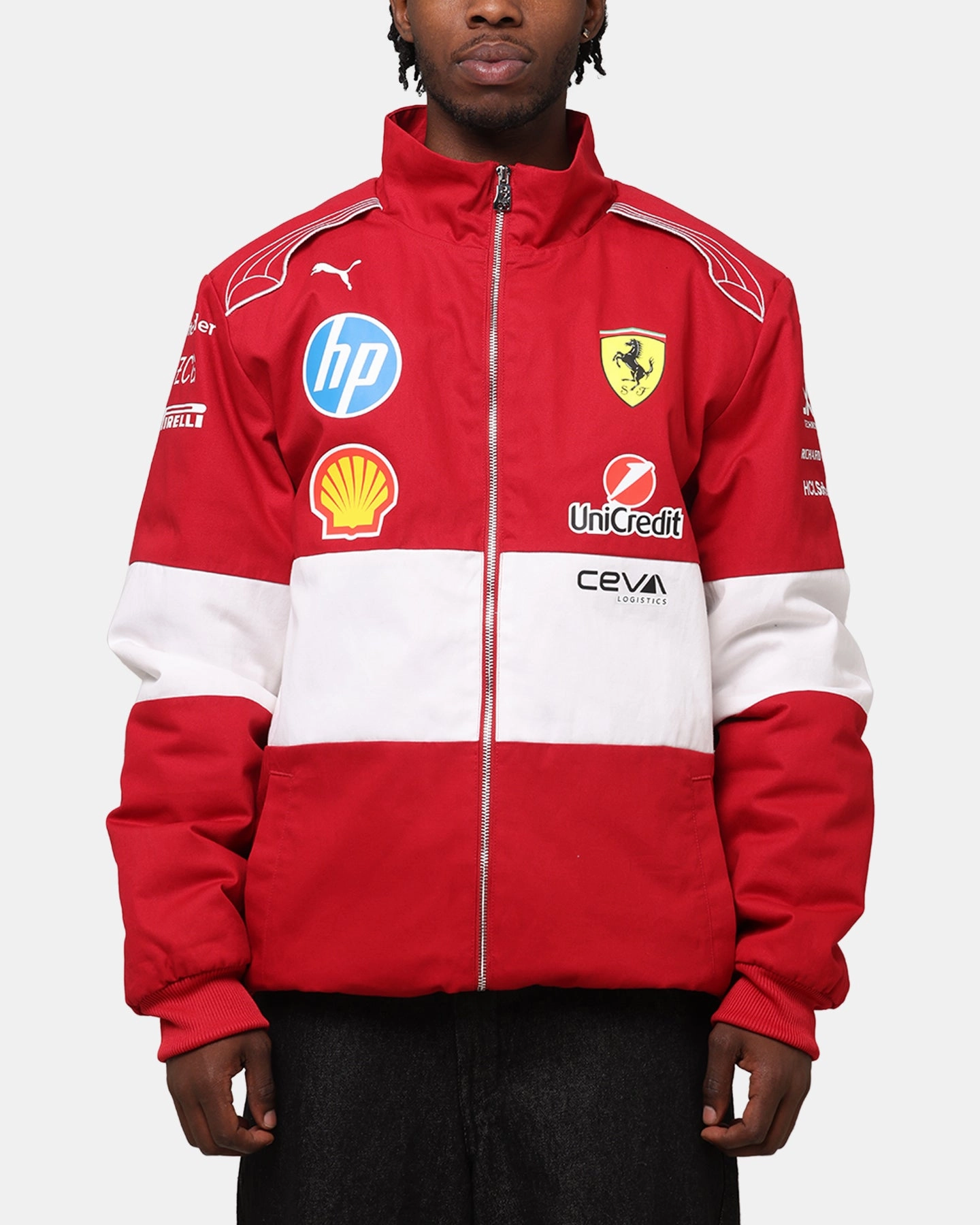 Puma X Scuderia Ferrari Team Vintage Racing Jacket Cherry outdoor barbecue Speak