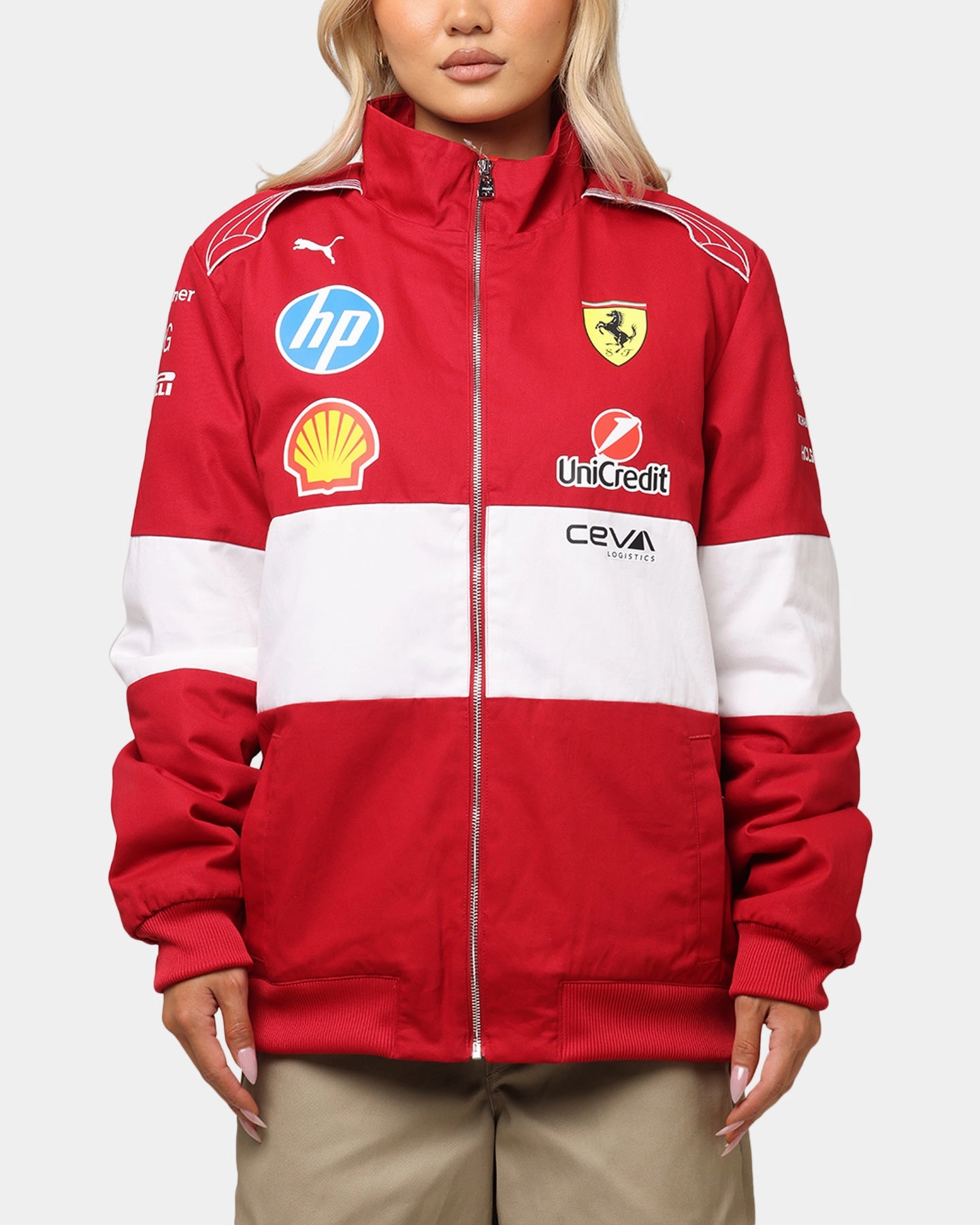 Conditioner Modern Look Puma X Scuderia Ferrari Team Vintage Racing Jacket Cherry