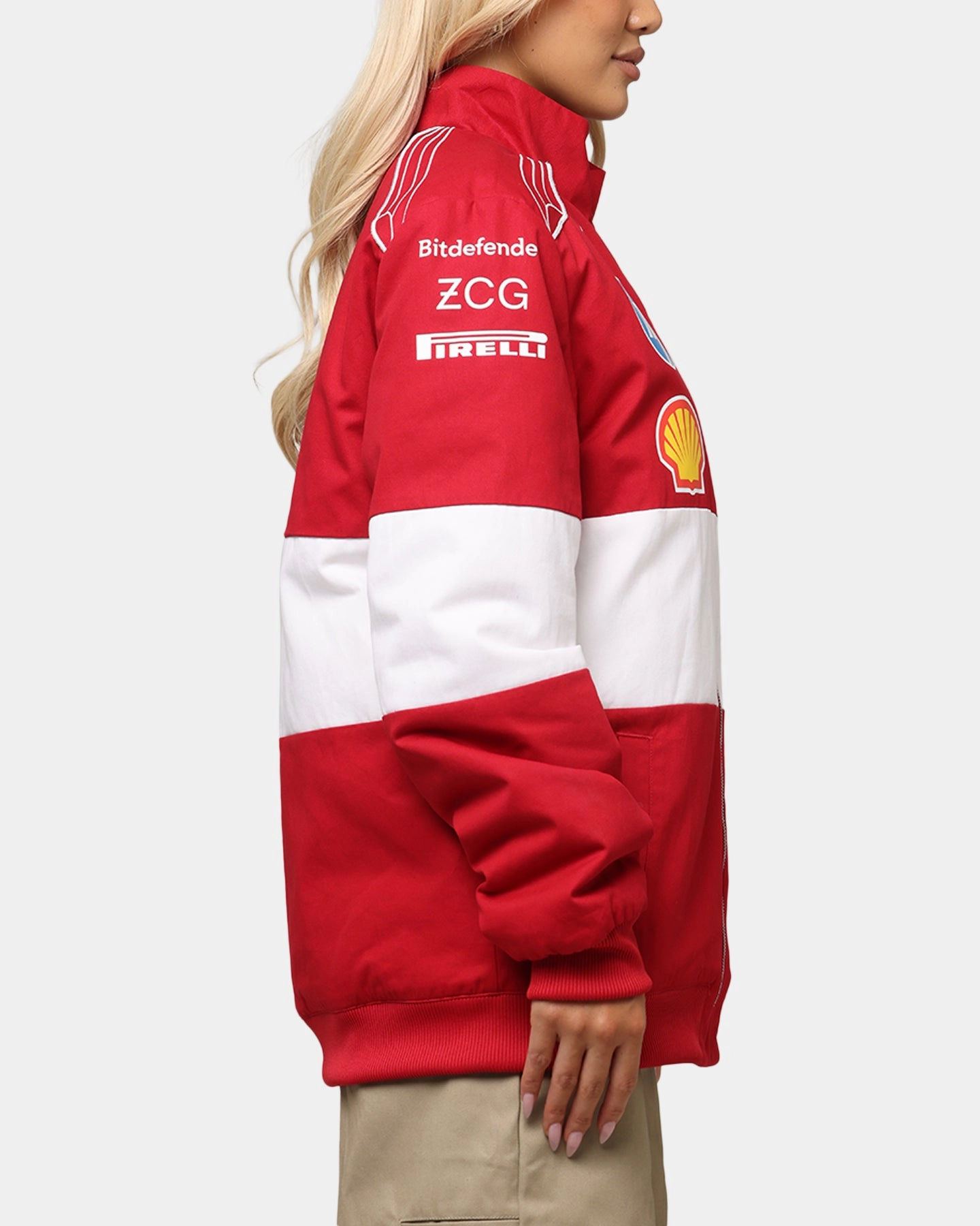 Work Ready Puma X Scuderia Ferrari Team Vintage Racing Jacket Cherry