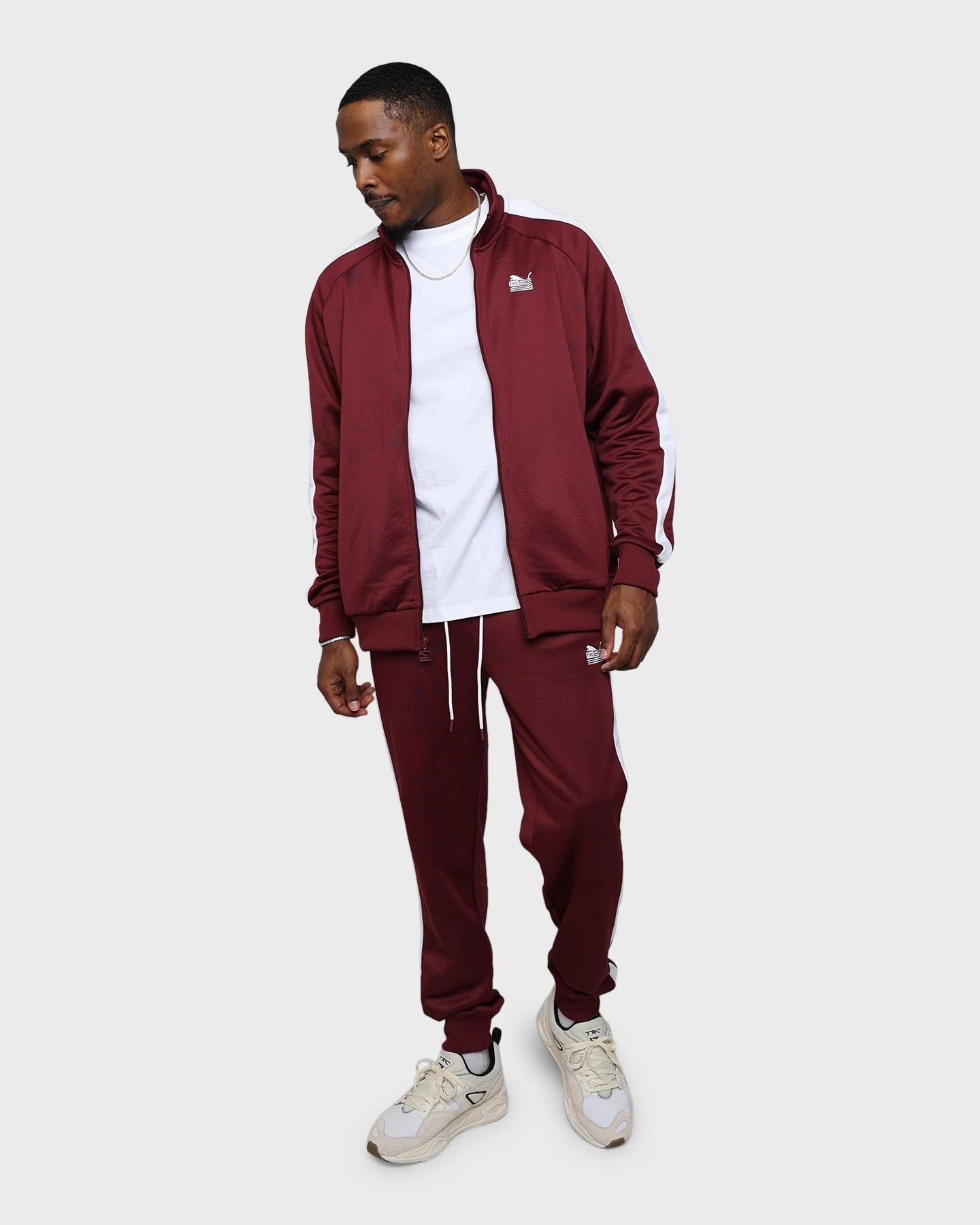 Puma X TMC Hussle T7 Jacket Burgundy Thermal Jacket Publish