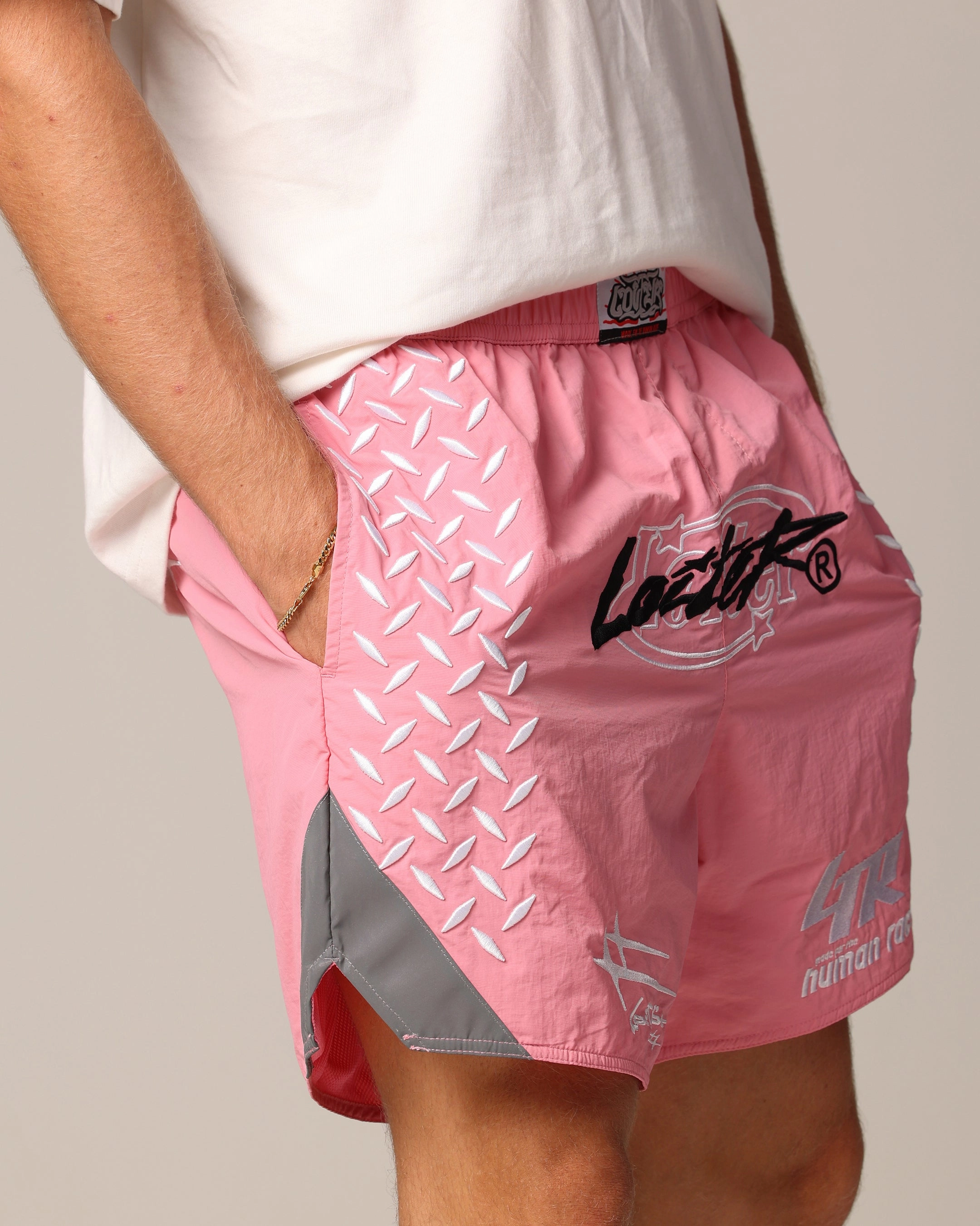 Four Way Stretch Fabric Loiter Instinct Walk Shorts Pink