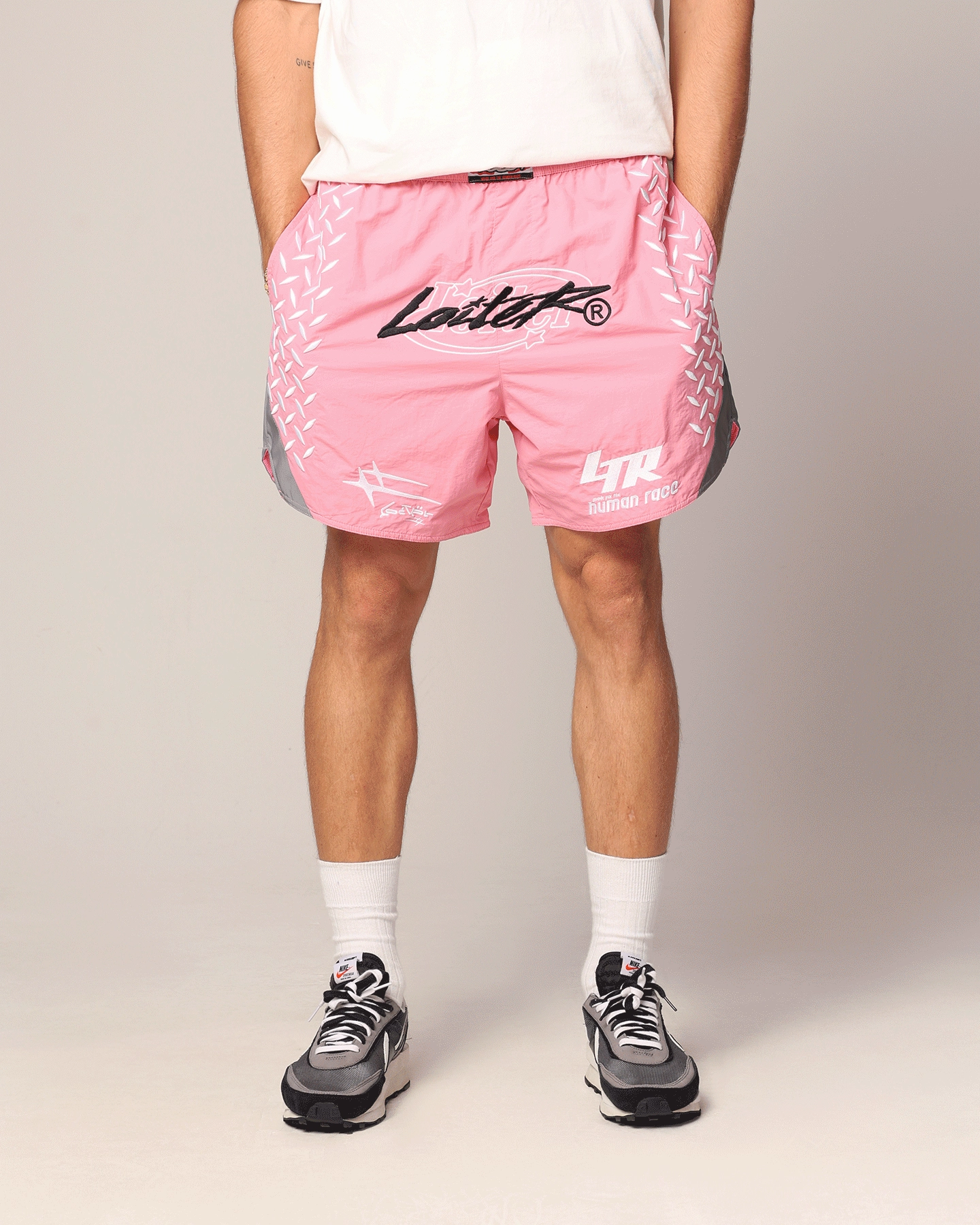 Loiter Instinct Walk Shorts Pink Soft Inner Lining Double Layered Construction