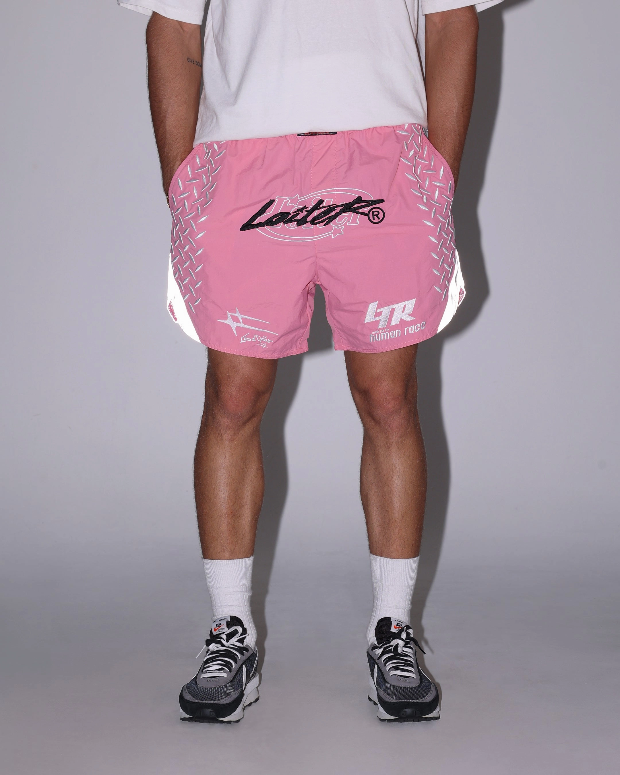 Loiter Instinct Walk Shorts Pink Glide On Mobility Cut