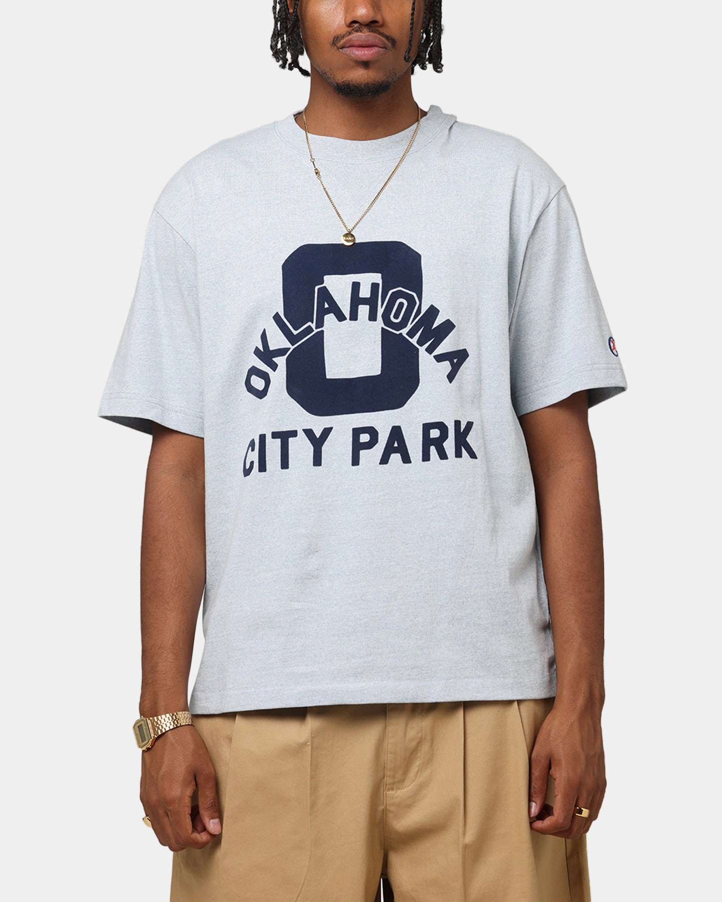 Comfy Essentials Wear Champion Vintage Mix P.E Class T-Shirt Oxford Grey Heather