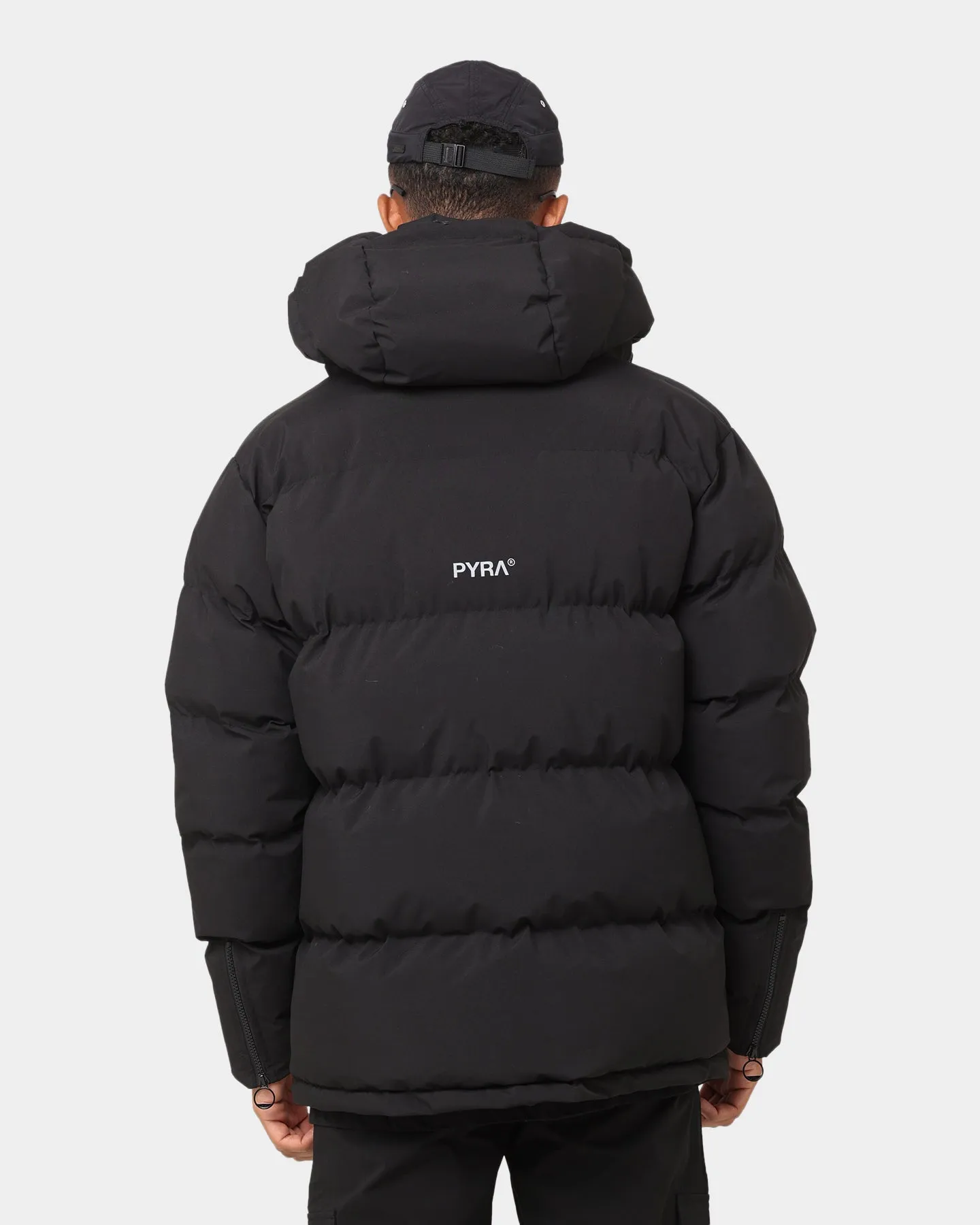 PYRA Alpine Puffa Jacket Black Heavy Duty Zippers Trust