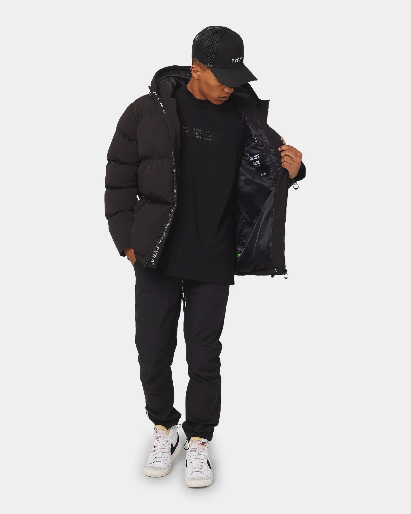 PYRA Alpine Puffa Jacket Black LayeredComfort