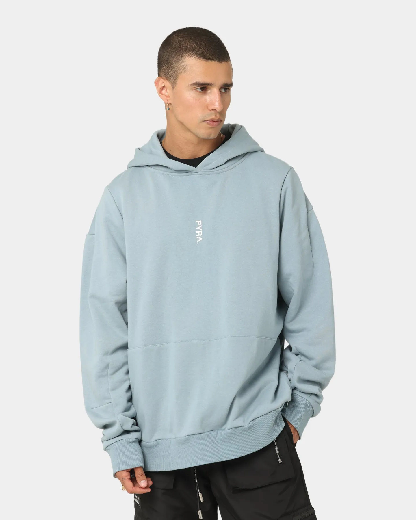 PYRA Blaze Hoodie Grey Mist LowProfileLogo