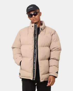 Reflective Piping PYRA Padded Puffa Jacket Natural