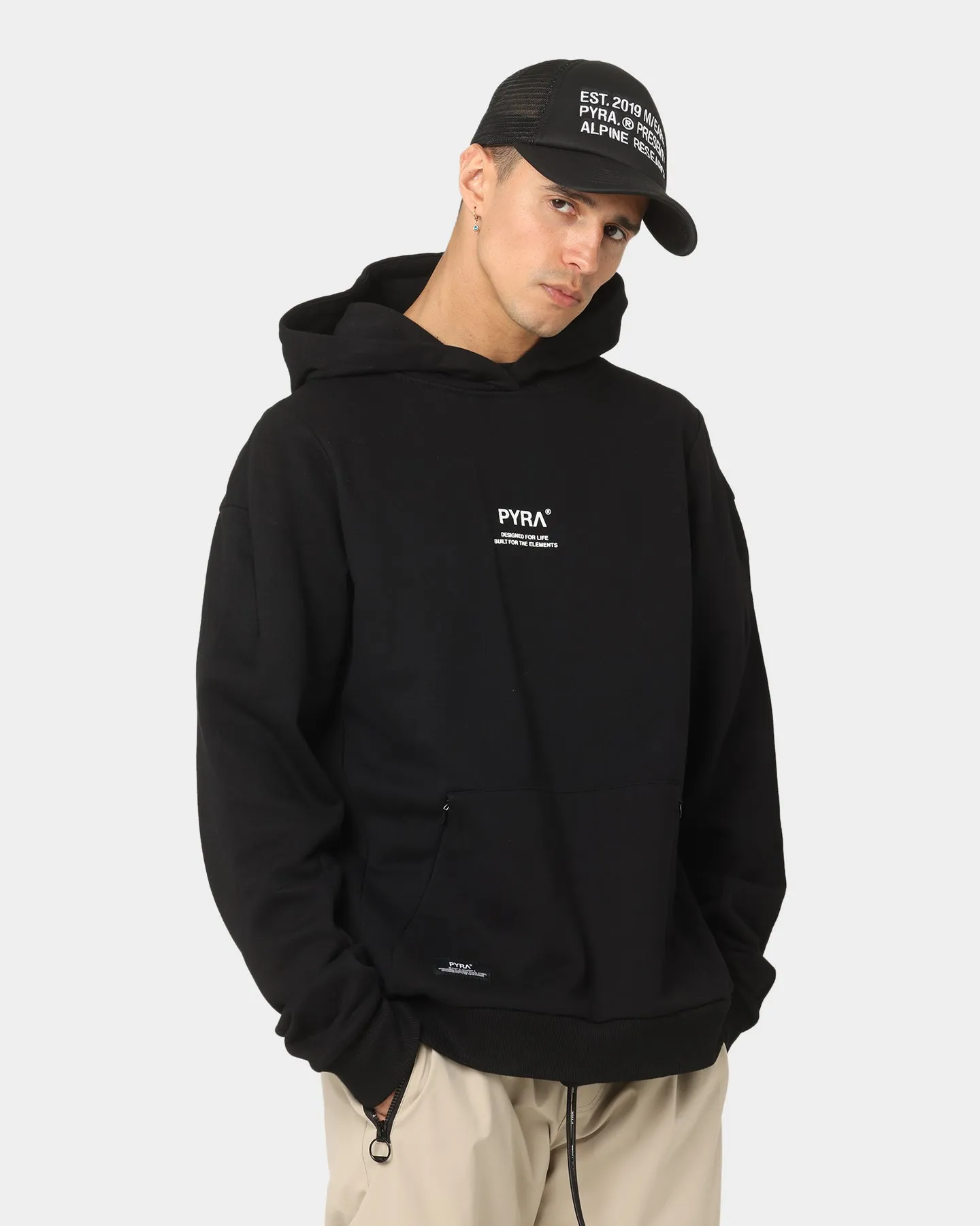 Urban Wear PYRA Repetition Hoodie Black