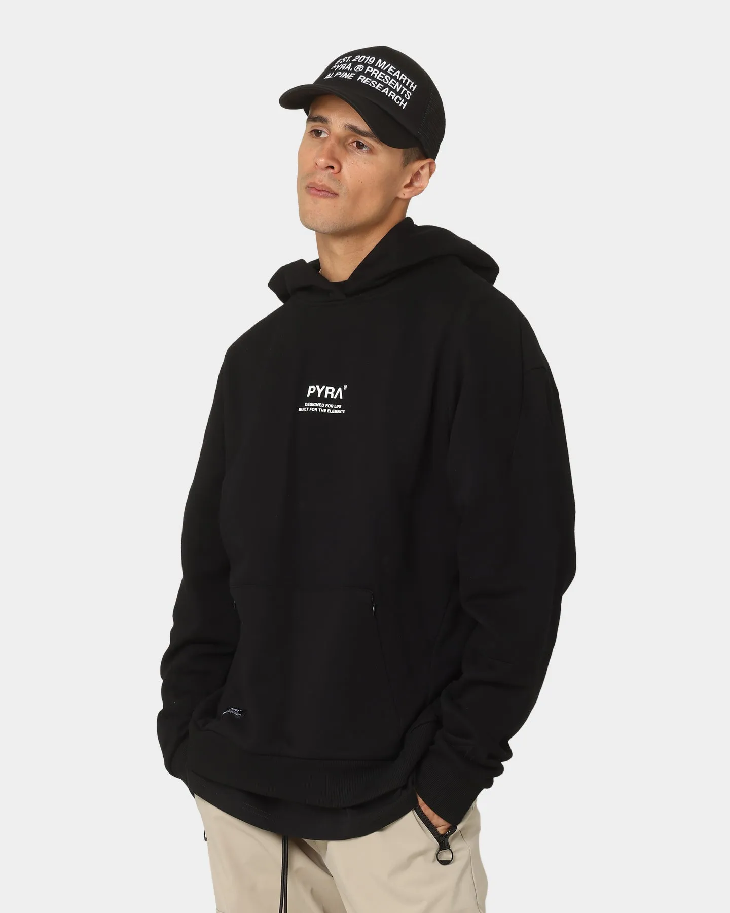 PYRA Repetition Hoodie Black Project water - resistant