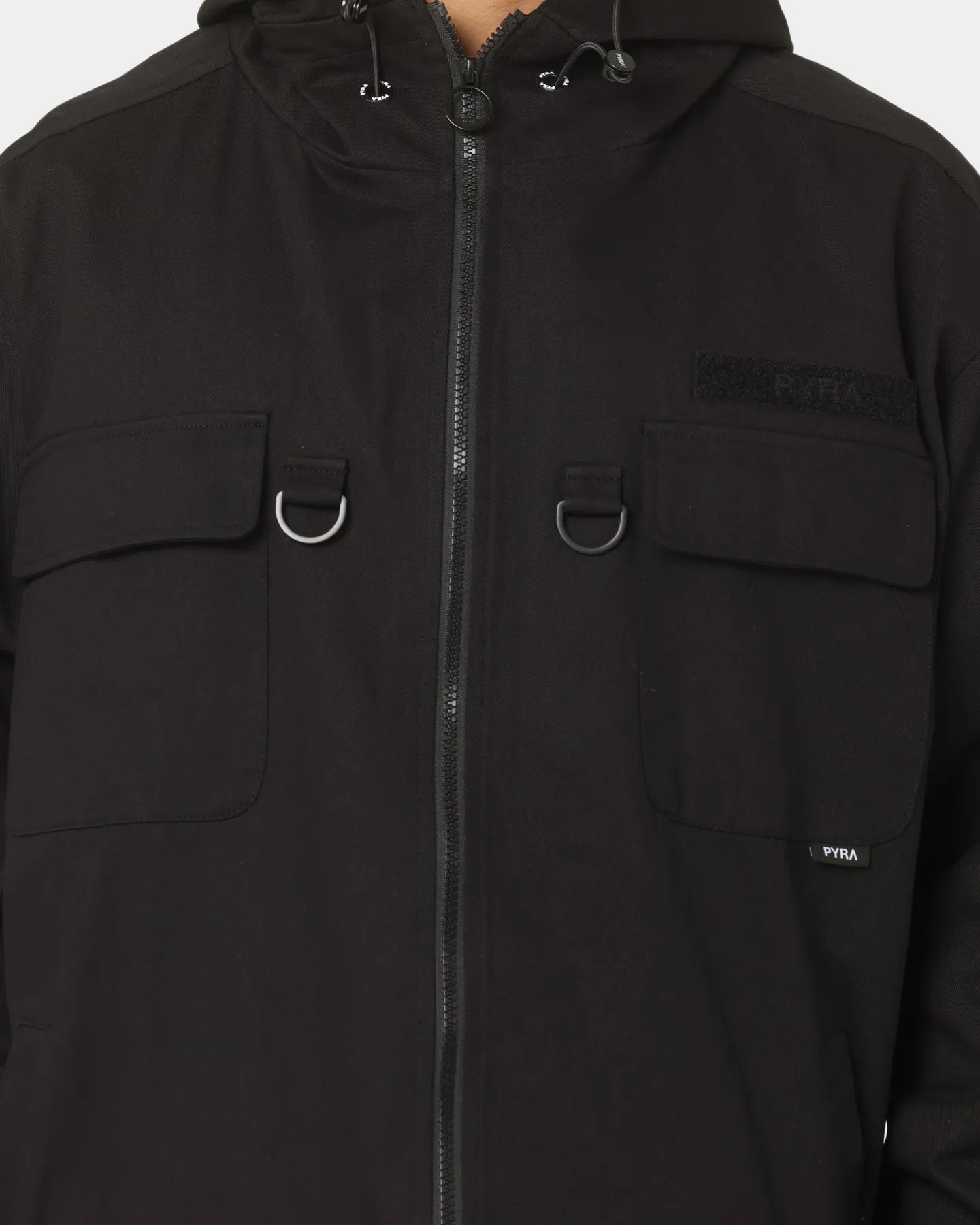 Stretch Fabric PYRA Soho Cargo Jacket Black