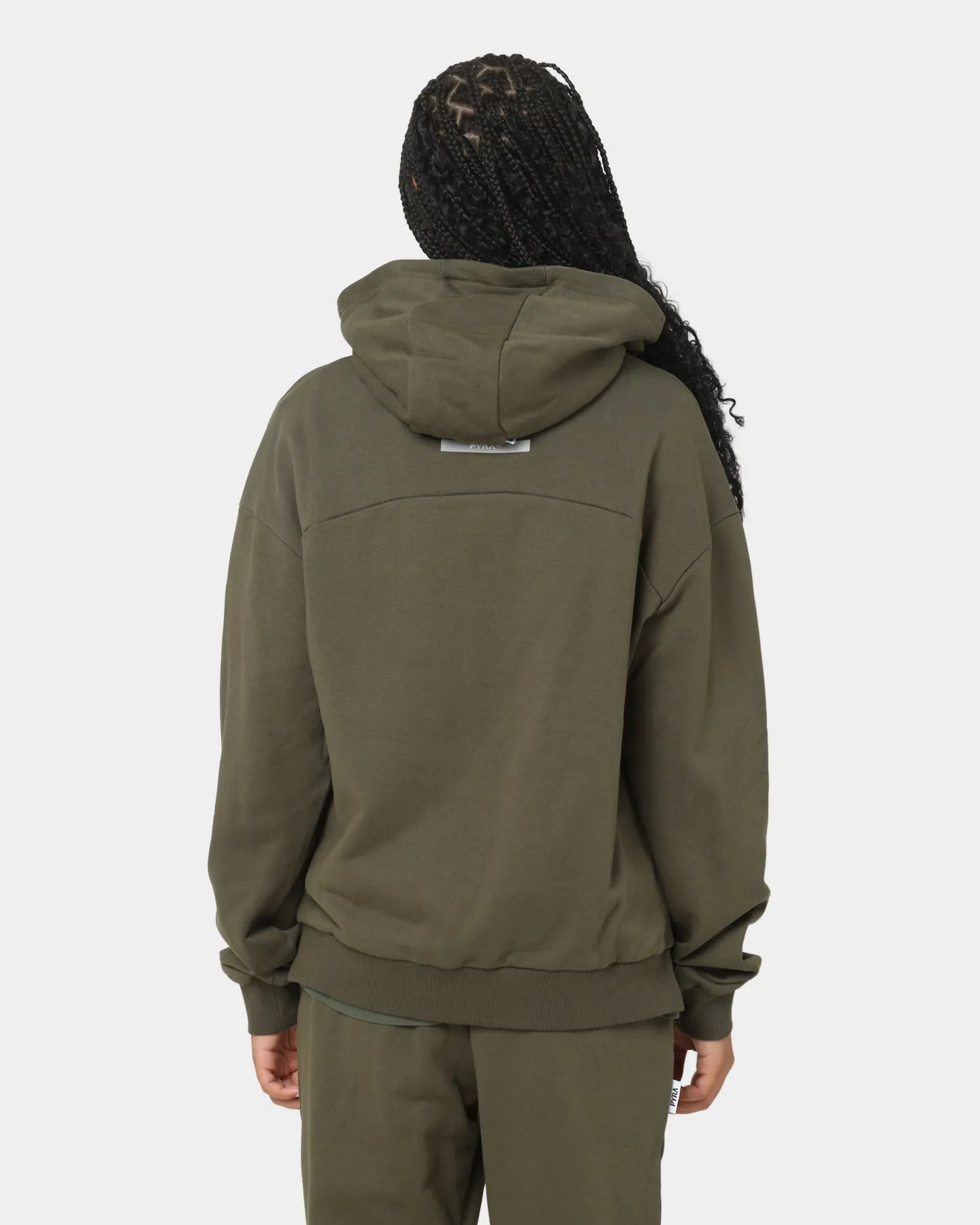 PYRA Women's TM Standard Hoodie Dark Olive Fray Resistant Finish