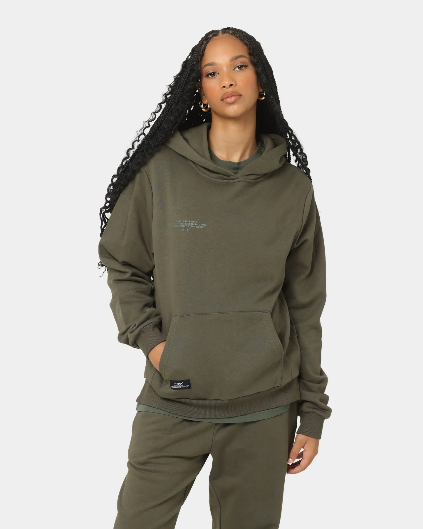 Sticker Puncture Resistant Material PYRA Women's TM Standard Hoodie Dark Olive