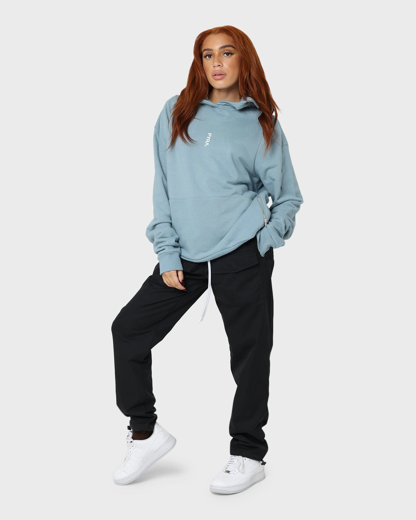 Possibility hypoallergenic PYRA Blaze Hoodie Grey Mist