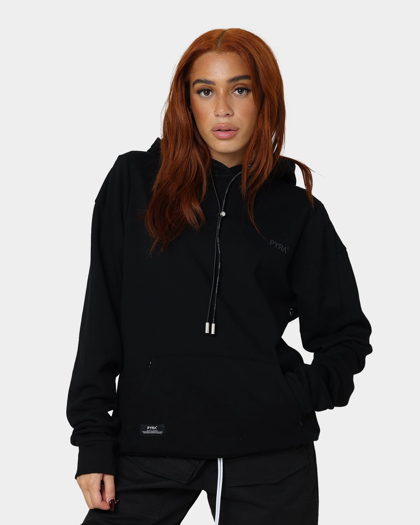 Reinforced Hem Skiing PYRA Flame Hood Black/Black