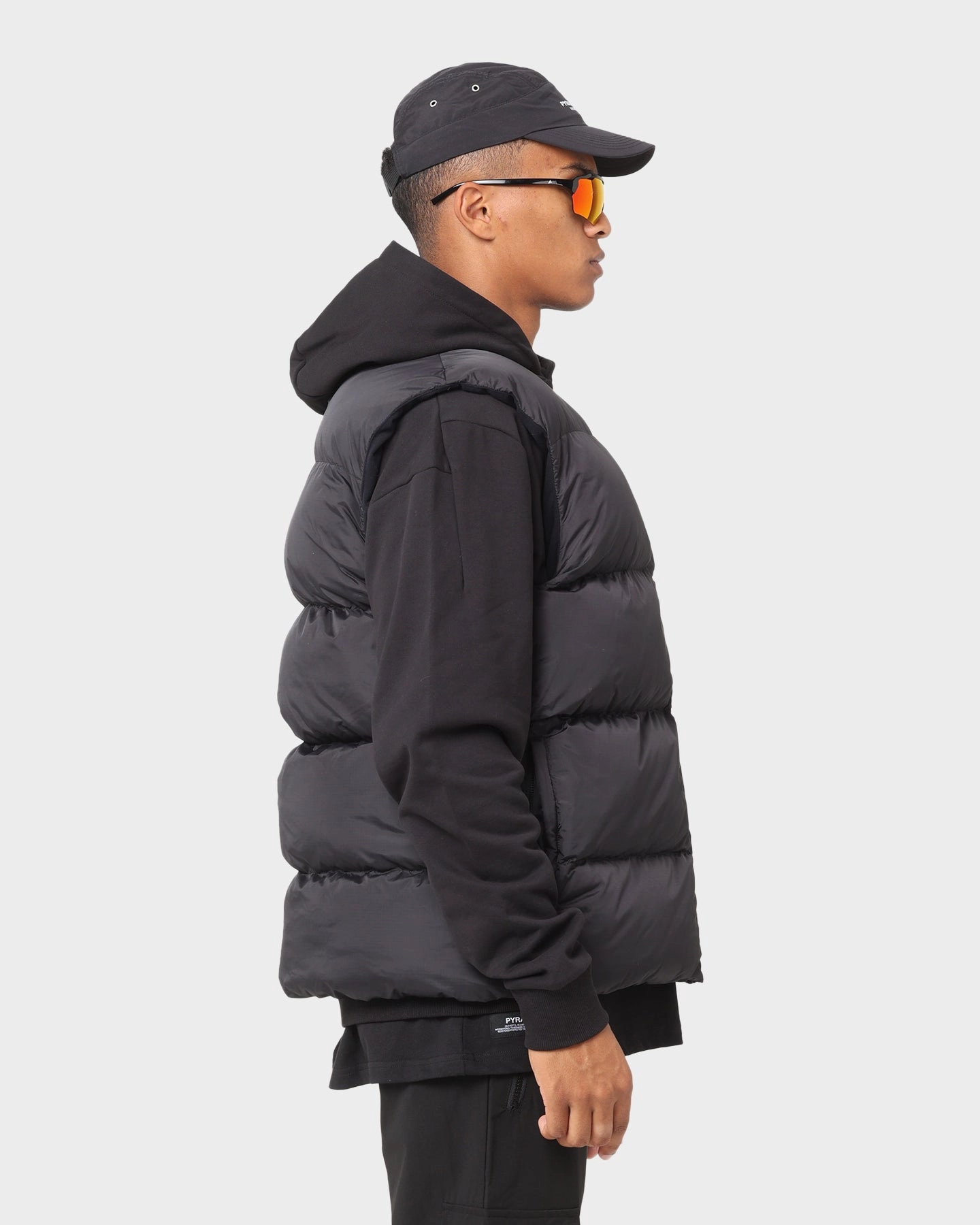 PYRA Gillet Vest Black Water Repellent Coating