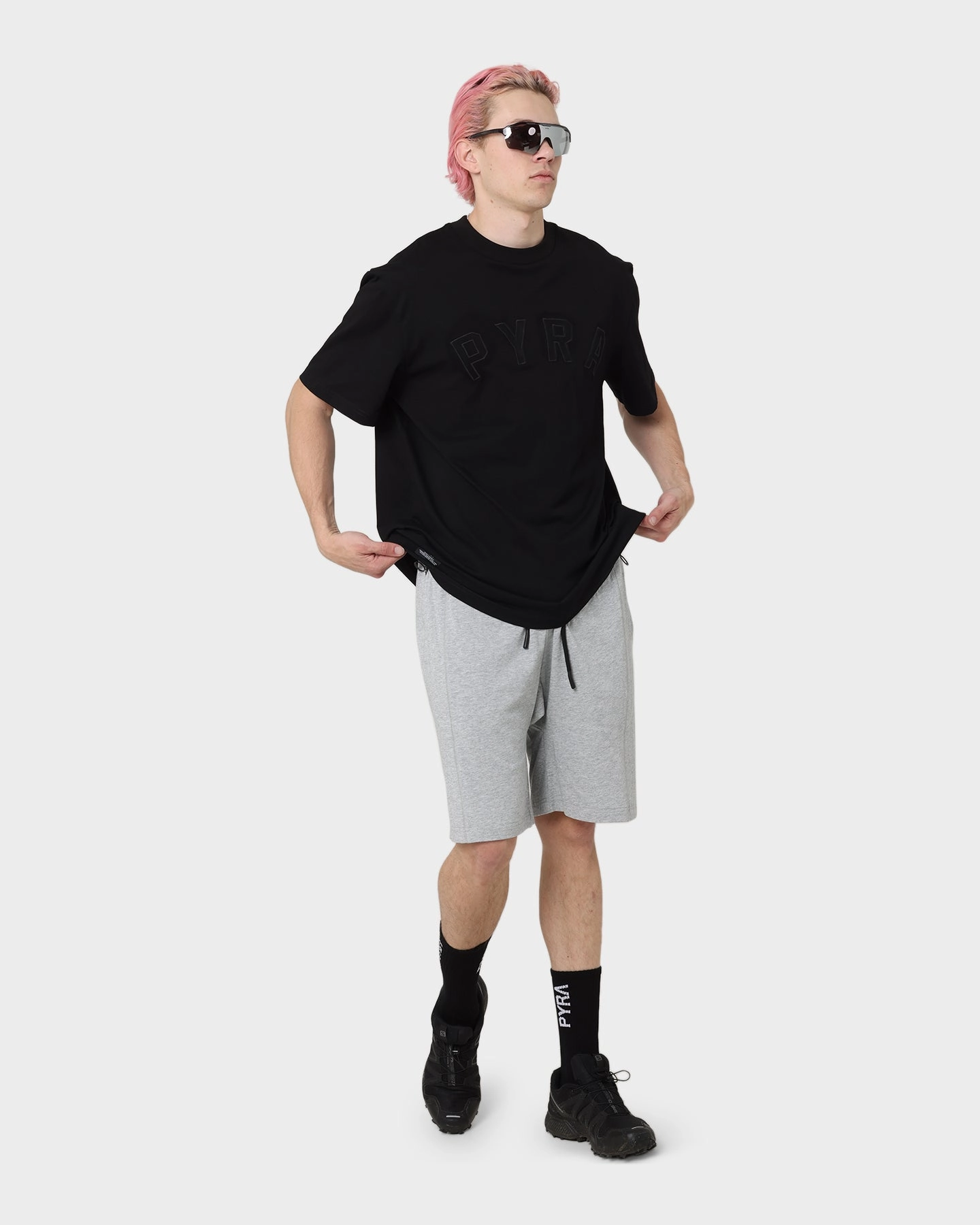 Denim shorts Trendy Style PYRA Minds Jersey Shorts Grey Marle