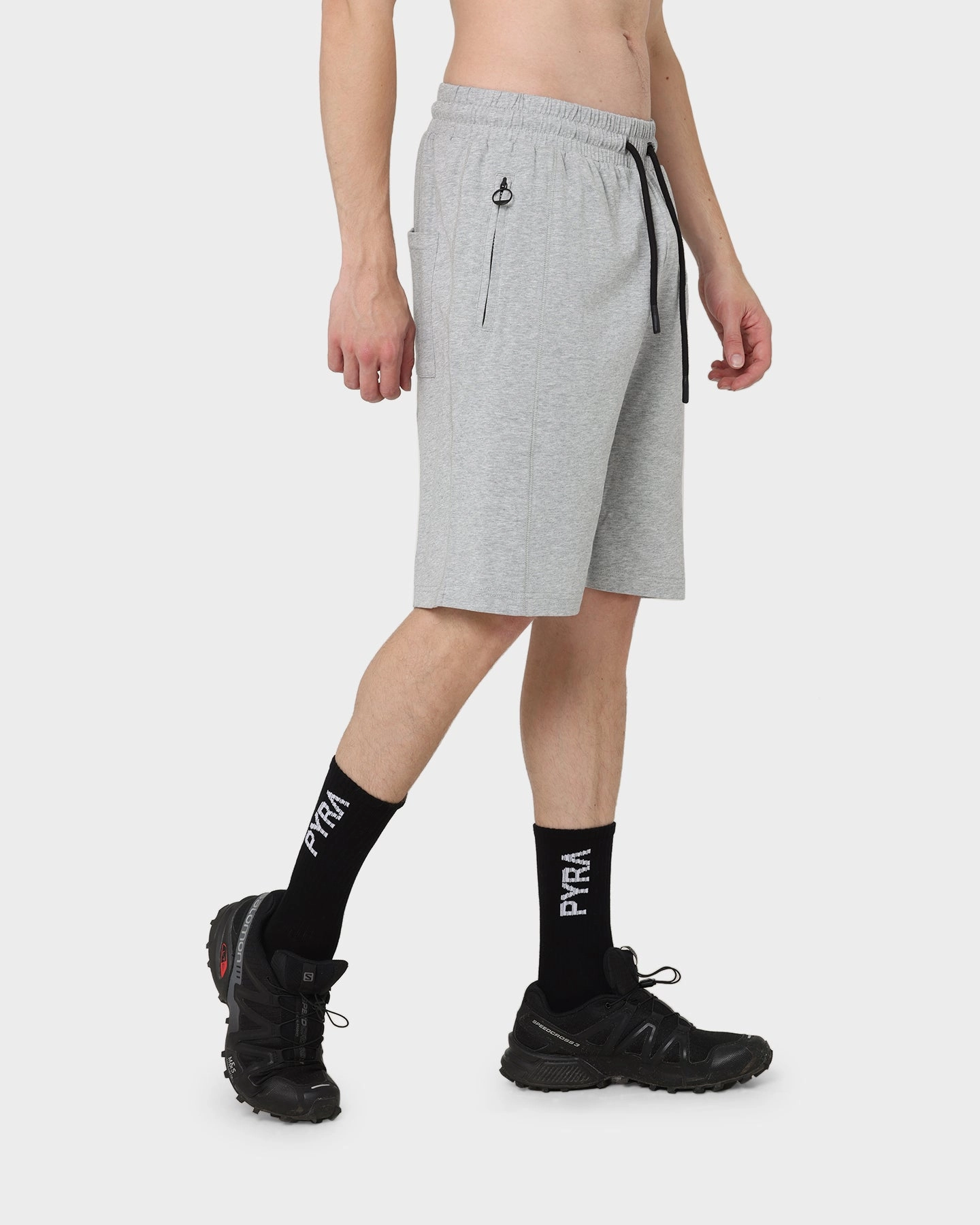 colorful barbecue outfit PYRA Minds Jersey Shorts Grey Marle