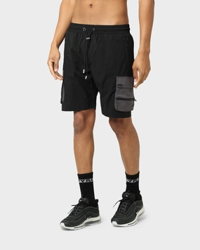 Pyra Nero Cargo Shorts Black Unisex Hand washable