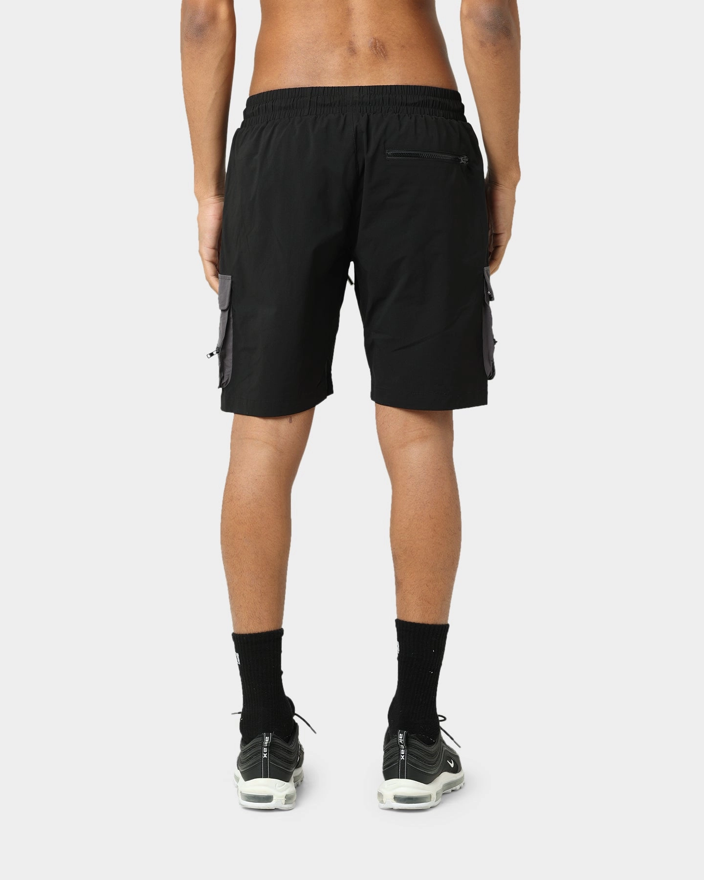 soft fit Pyra Nero Cargo Shorts Black
