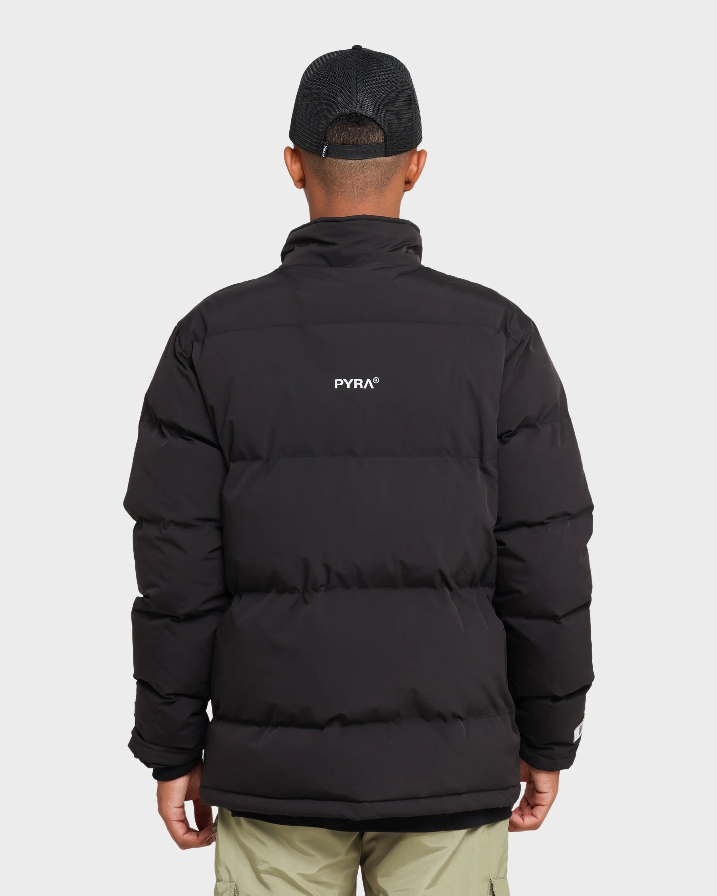 PYRA Padded Puffa Jacket Black Odor Resistant