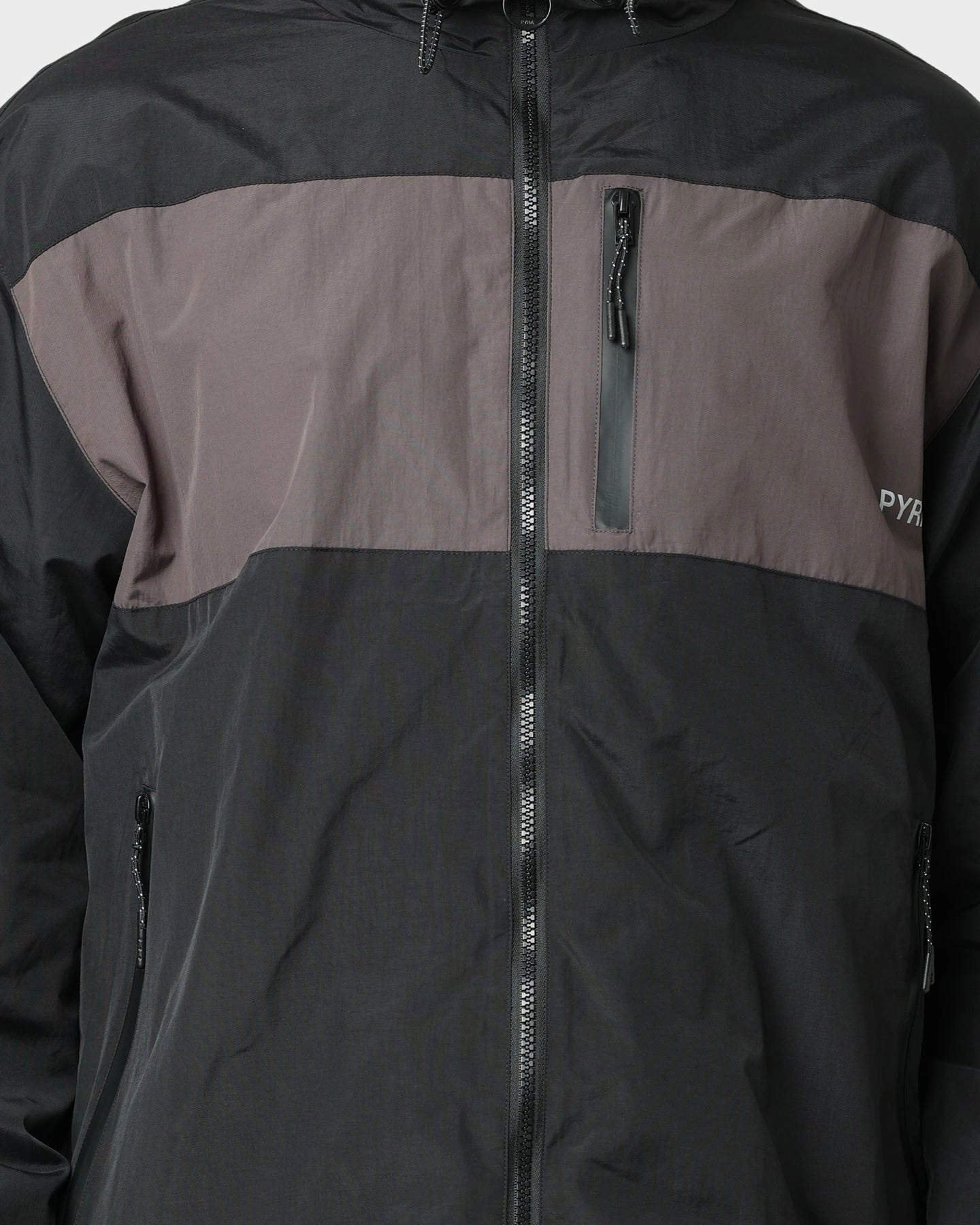 Listen Badge Pyra Panel Desert Windbreaker Black/Grey