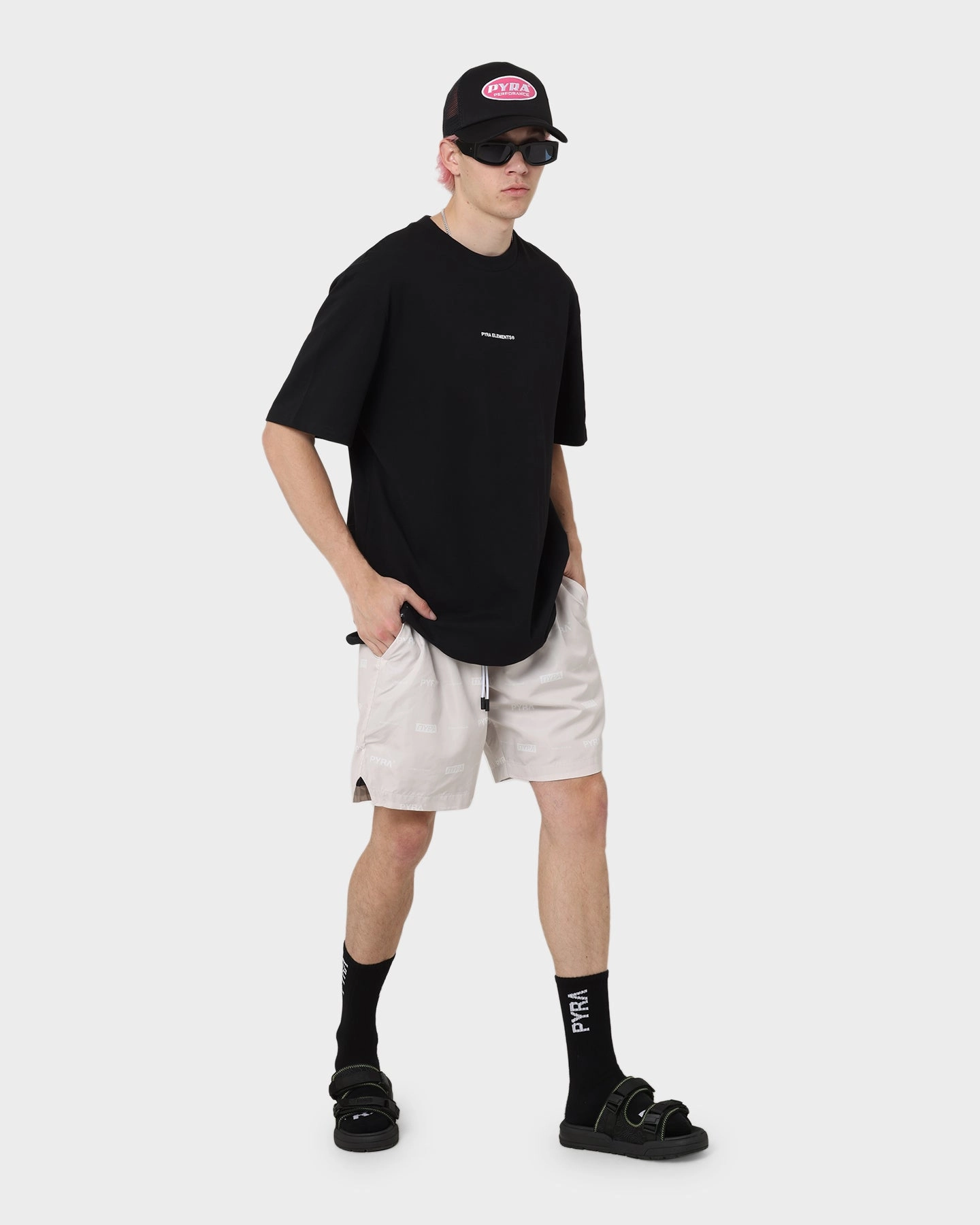 Simple Mood PYRA Parachute Shorts Oyster