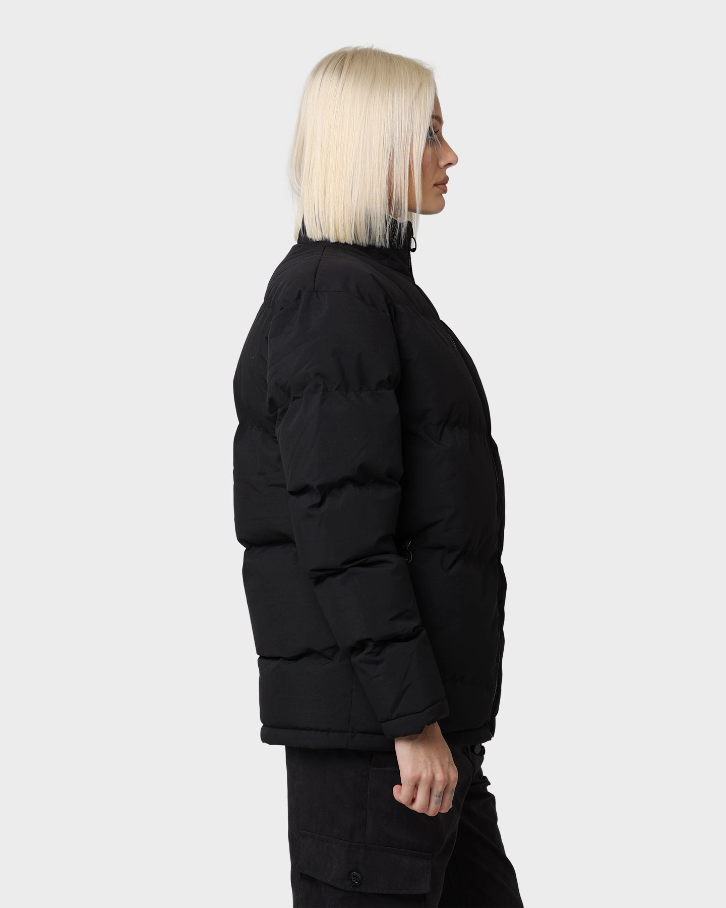 NonRestrictive Armholes Contest PYRA Sherpa Puffa Jacket Black/White