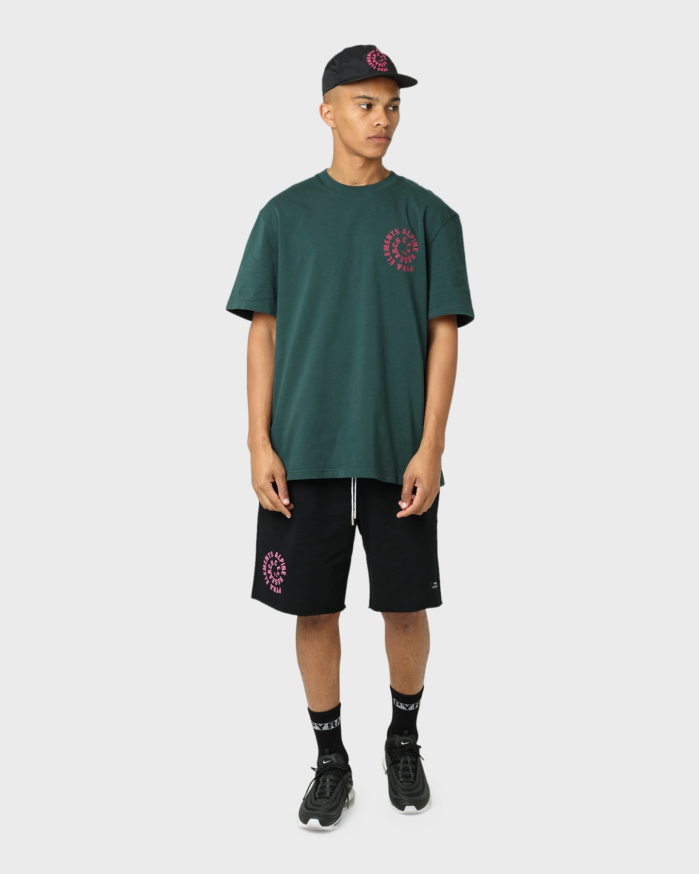 plus-size choice Stylish Outfit Pyra Time Warp Shorts Black/Purple