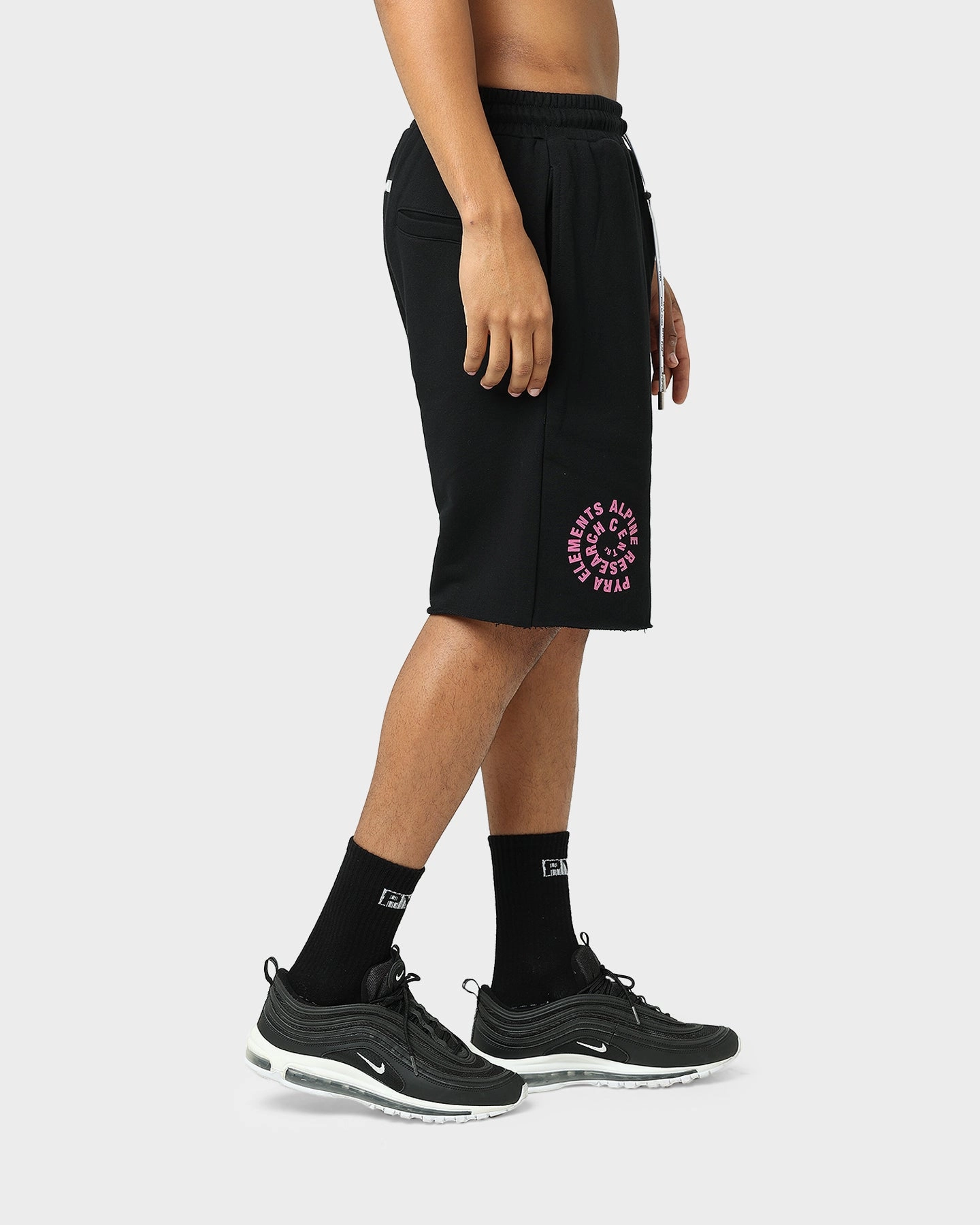 Pyra Time Warp Shorts Black/Purple Clean Feel Denim shorts